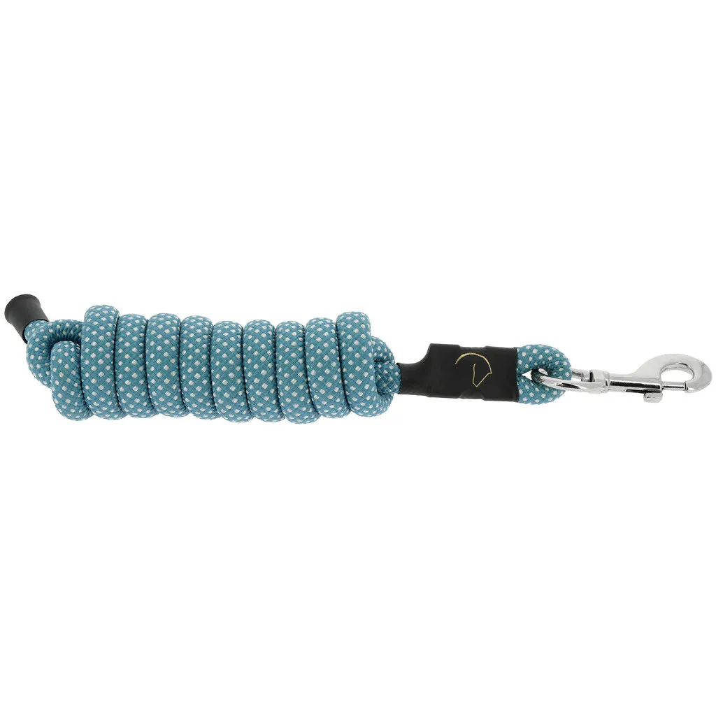 Führstrick mit Karabinerhaken SPRING blau/weiß 200cm