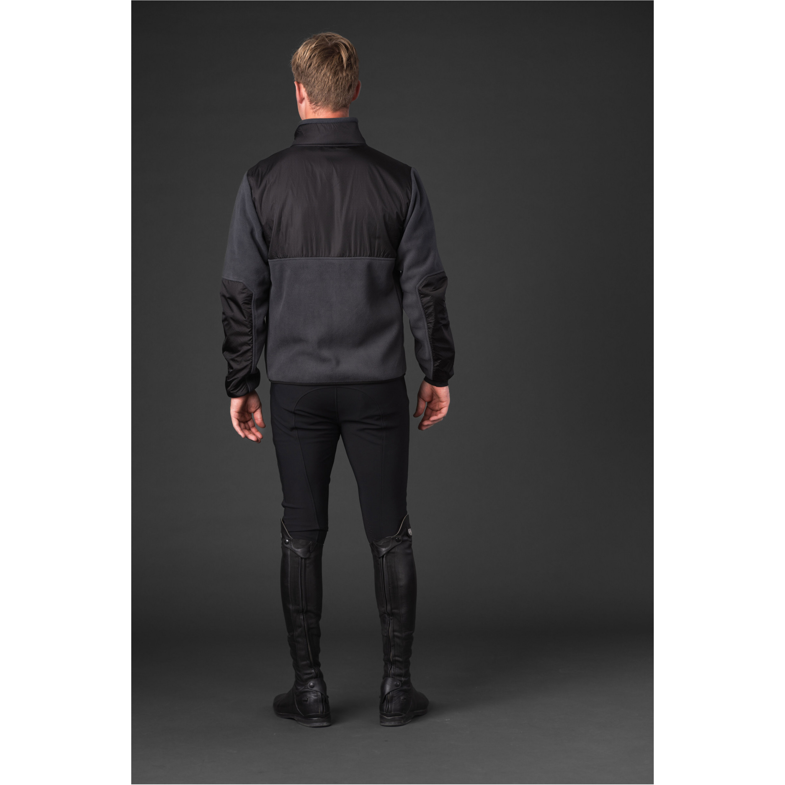 Herren Fleecereitjacke NEIL asphalt