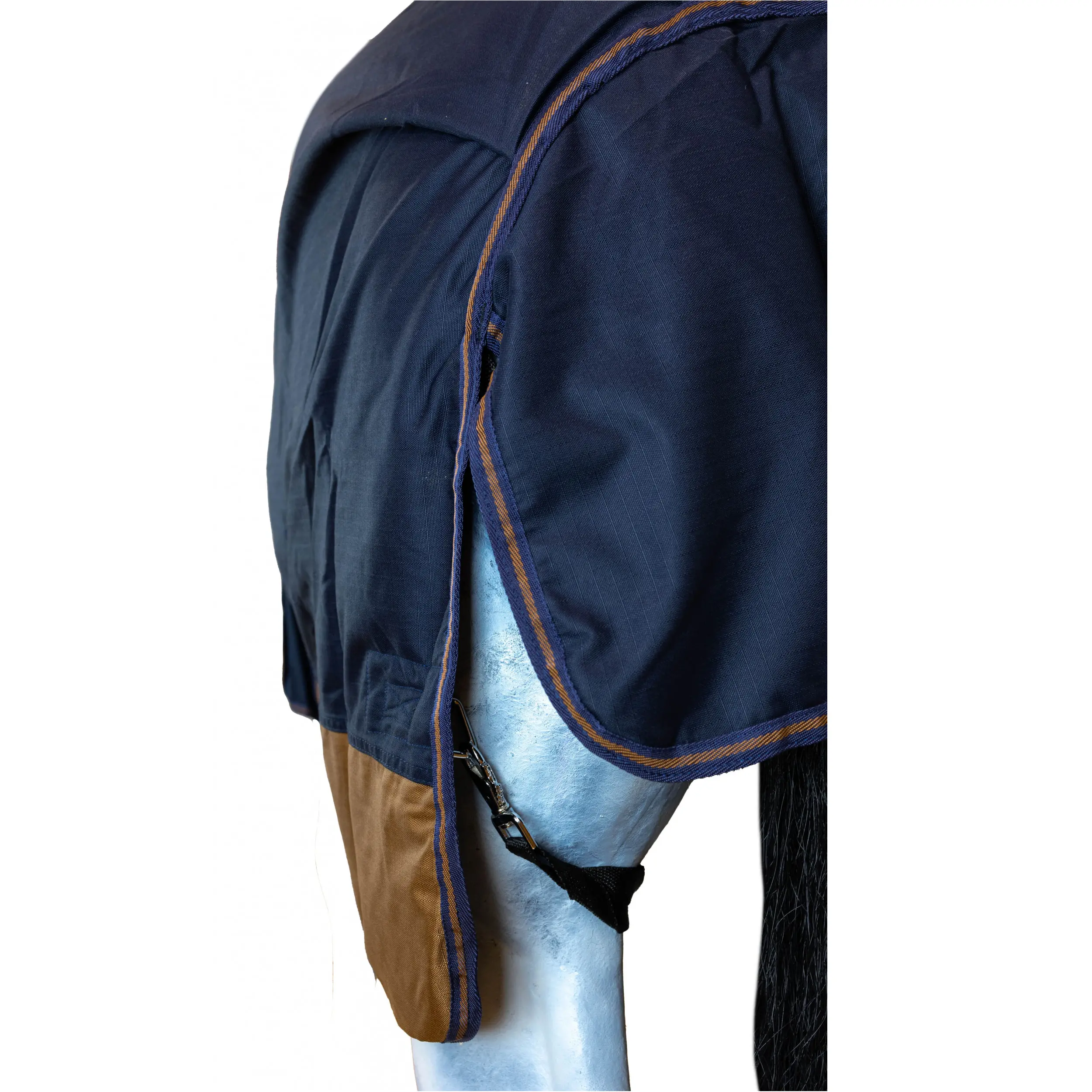 Winterdecke 200g Füllung 600D BASICLINE dunkelblau/braun Winterdecke 200g Füllung 600D BASICLINE dunkelblau/braun