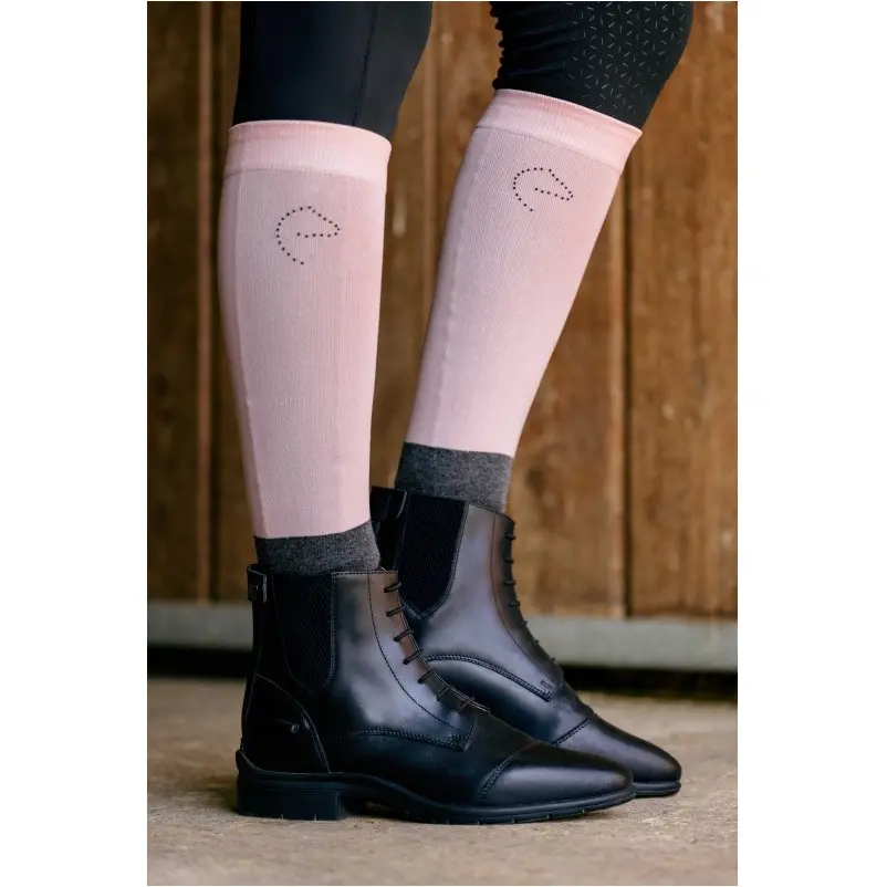 Reitstiefeletten mit Schnürung und Reißverschluss SPORTY Echtleder schwarz