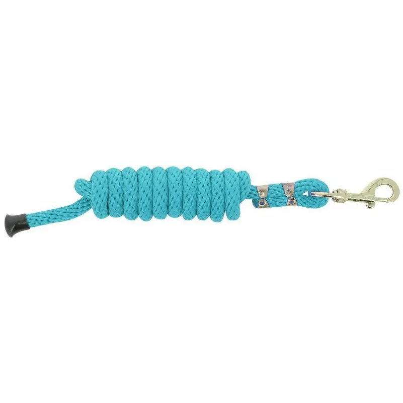 Anbindestrick mit Karabiner türkis