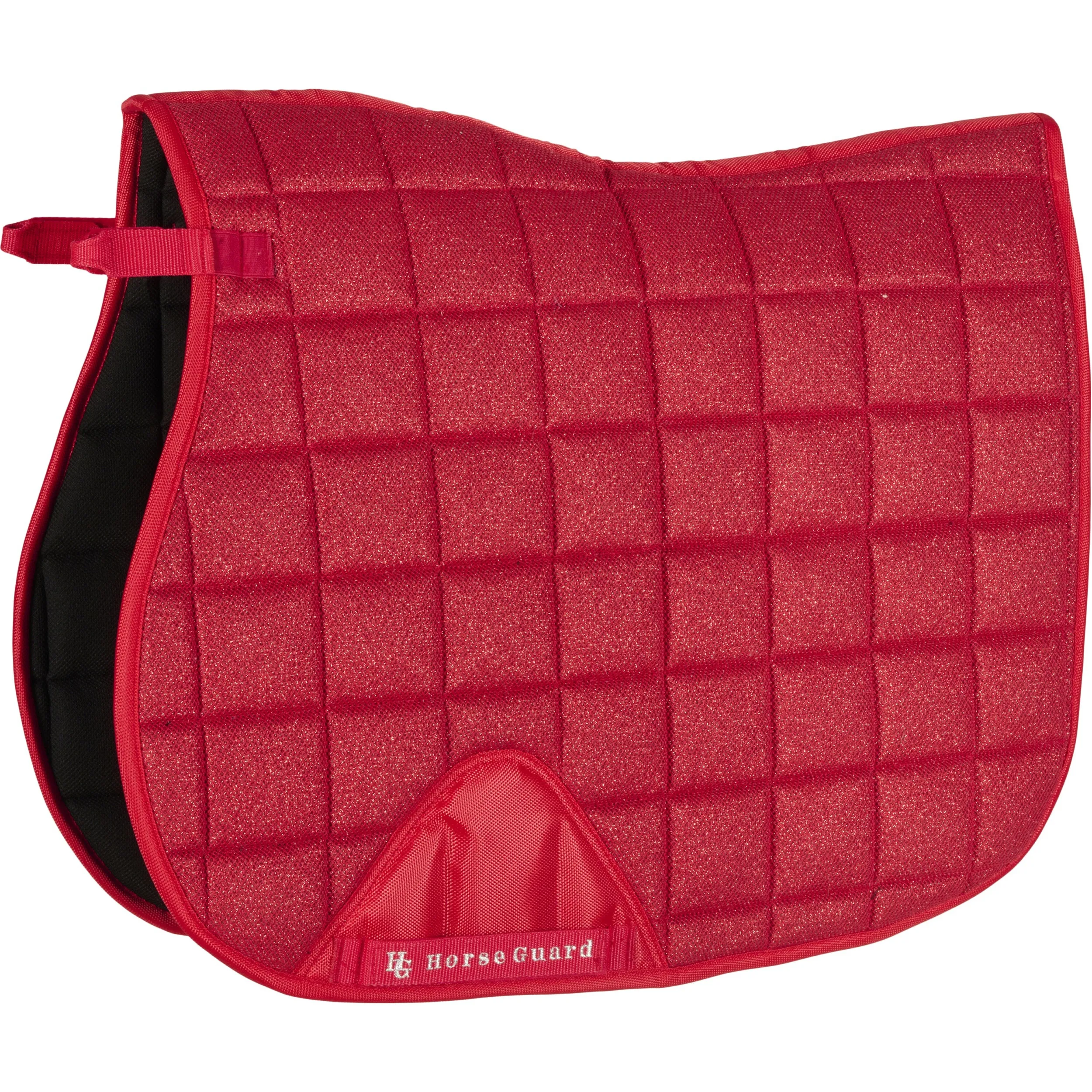Schabracke Mesh Glitzer rot