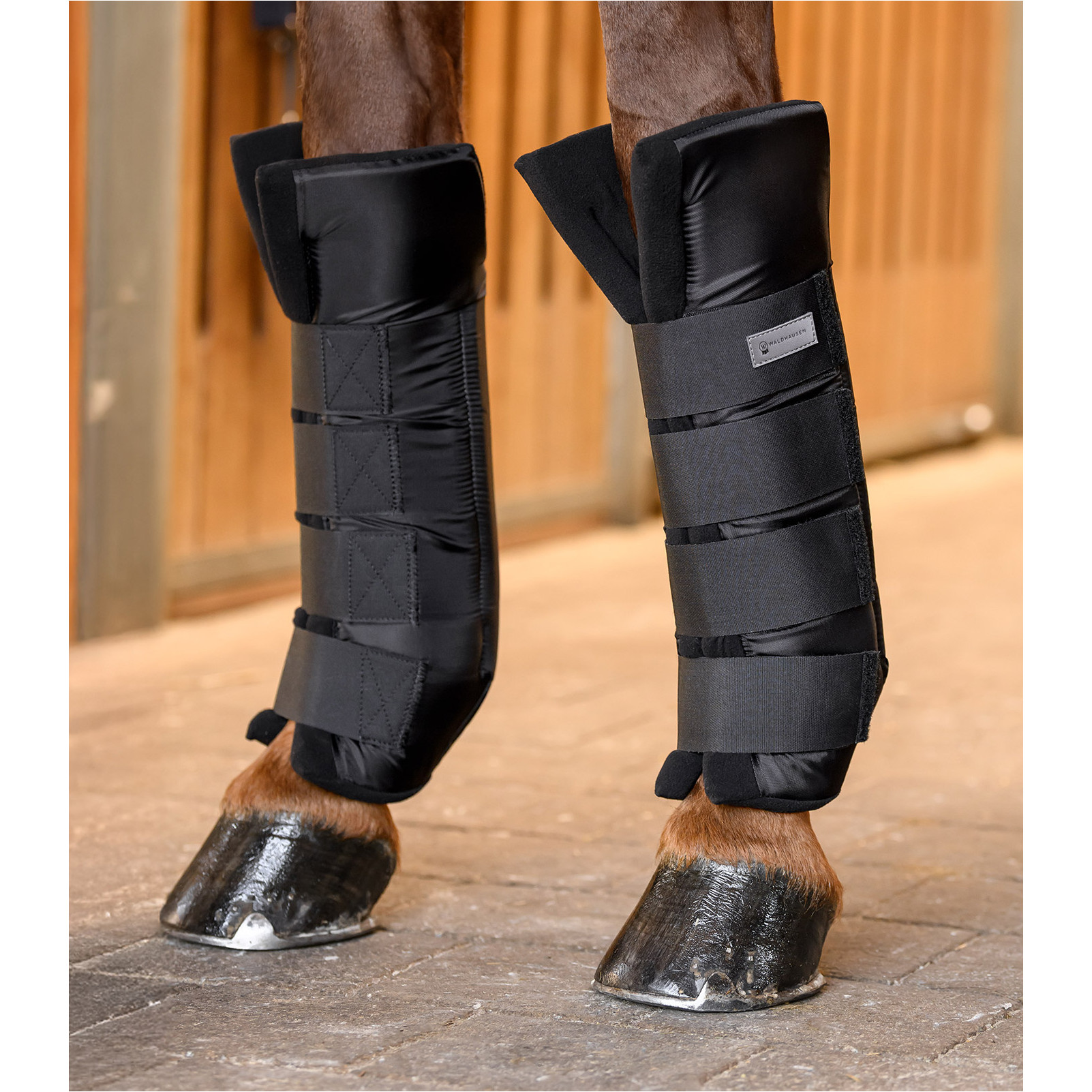 Stallgamaschen vorne mit Gelenksupport schwarz