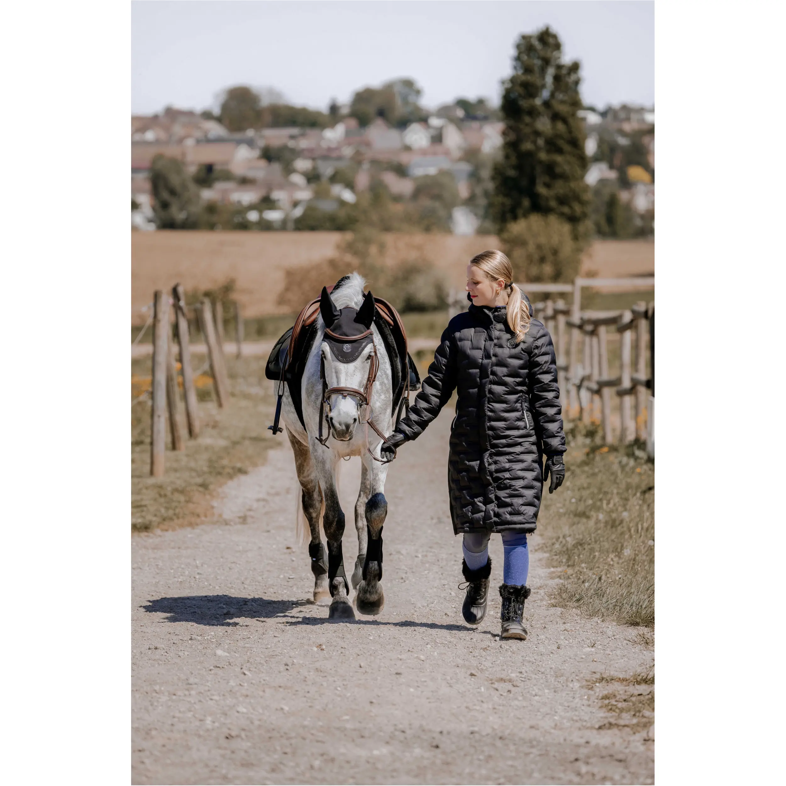 Damen Steppmantel Je t'aime VANESSA schwarz 