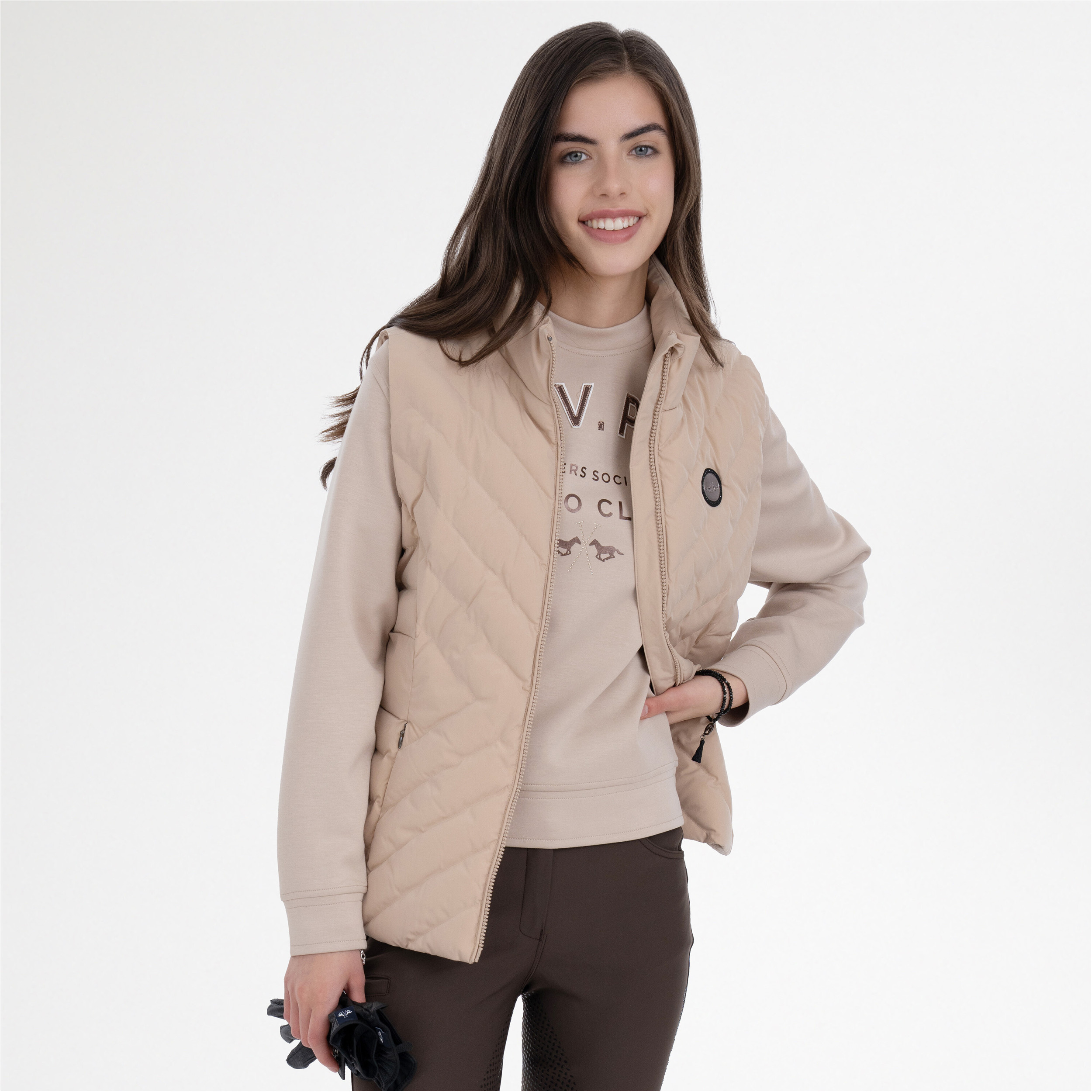 Damen Weste HVPMontana champagne