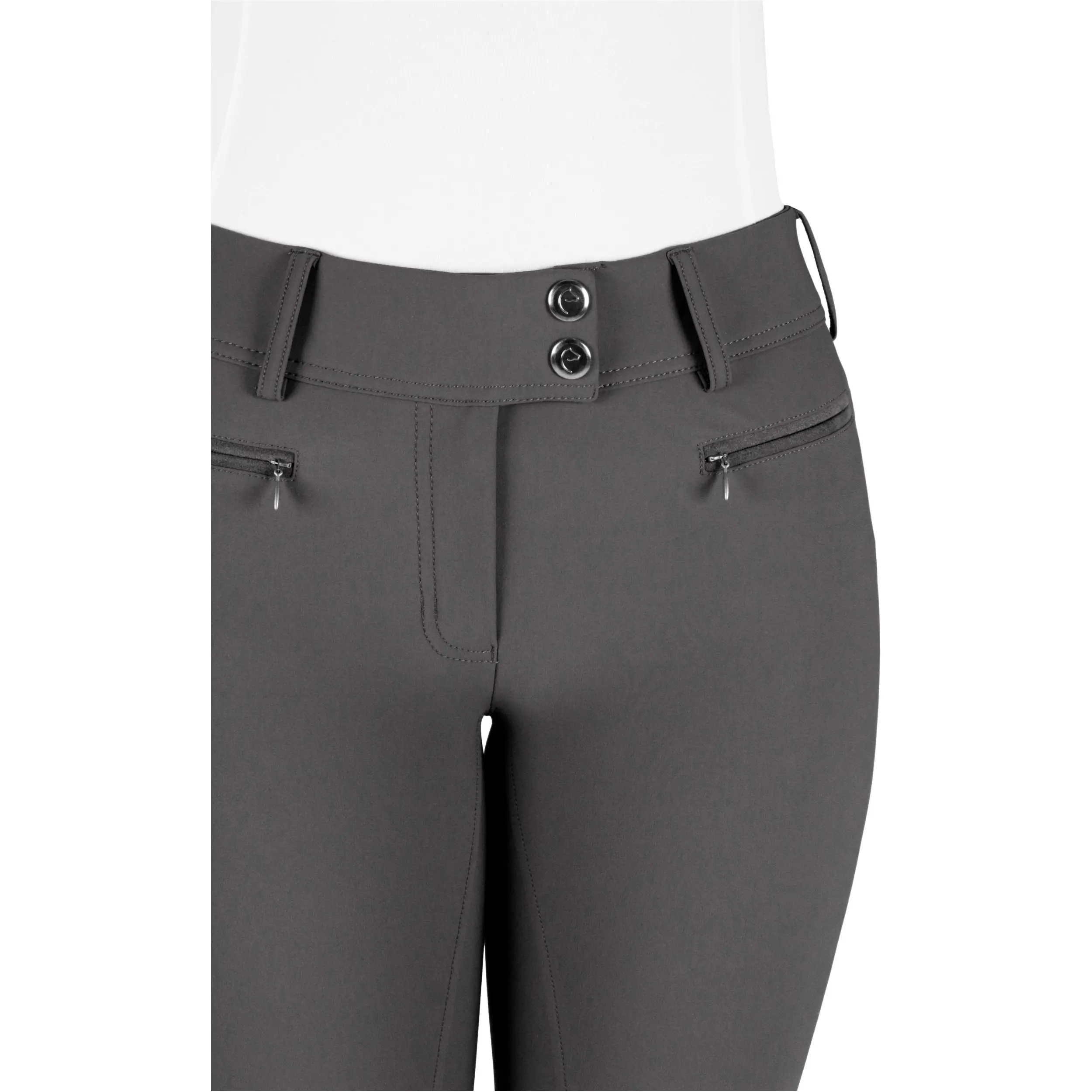 Damen Reithose Silikon Kniebesatz EK-SALLY anthrazit
