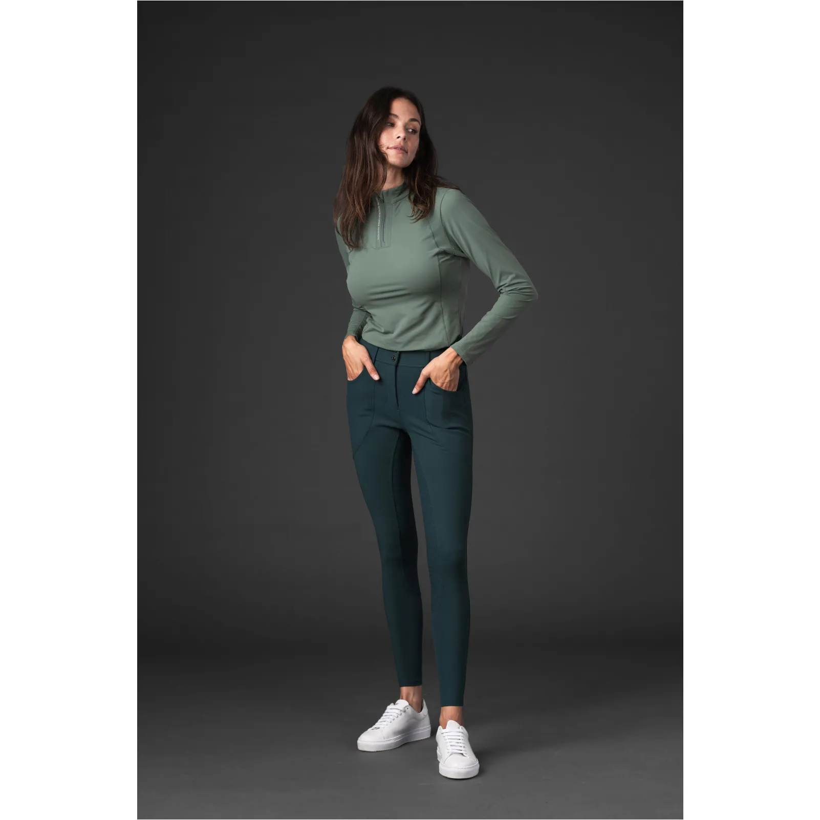 Damen Reithose Silikon Vollbesatz RIHANNA ponderosa pine