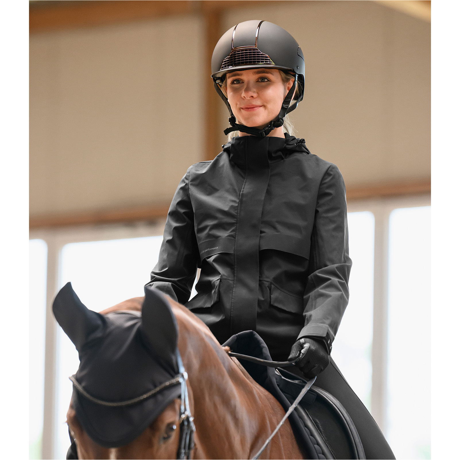 Damen Regenjacke reflektierend PERFORMANCE schwarz