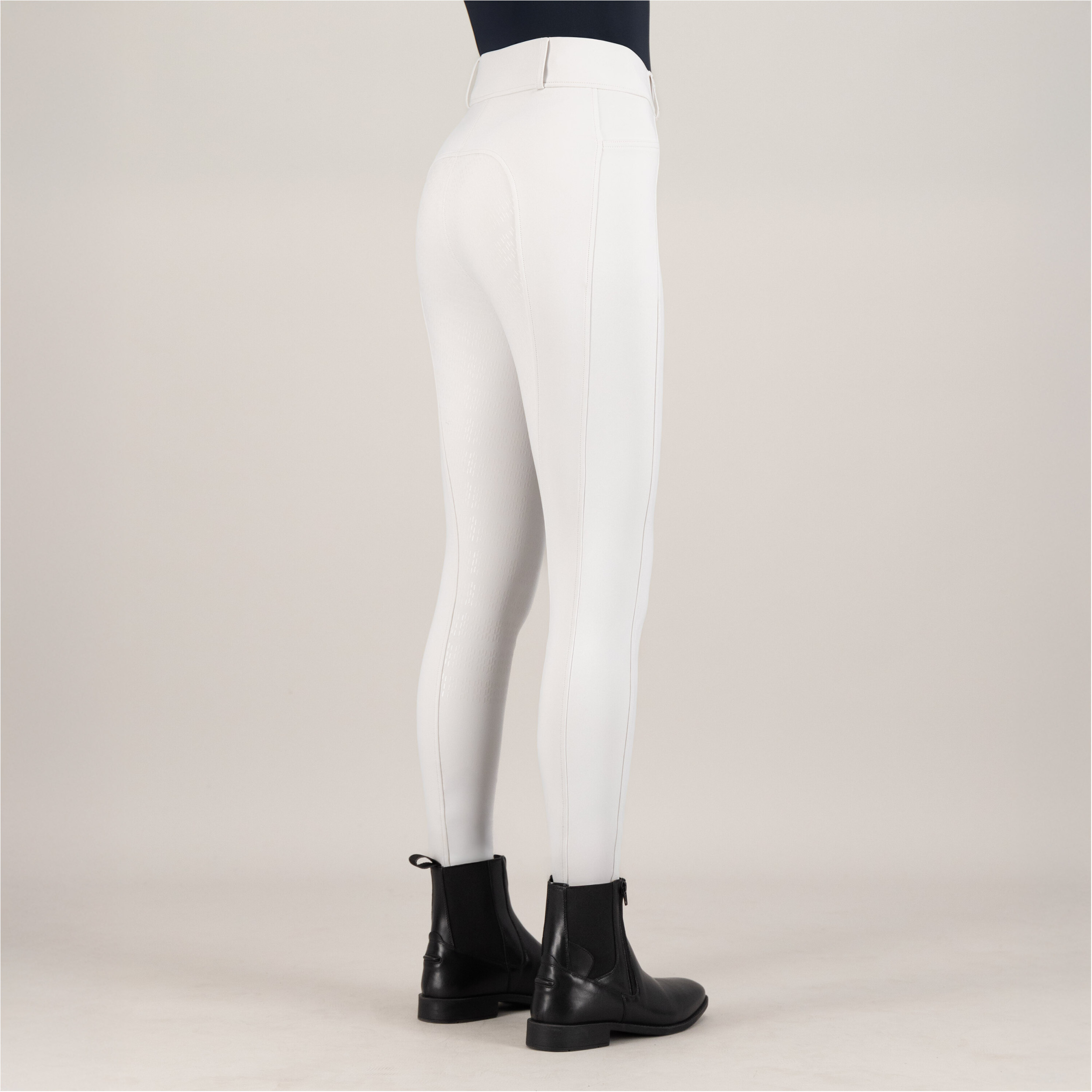 Damen Turnierreitleggings Silikon Vollbesatz IRHTamara weiß