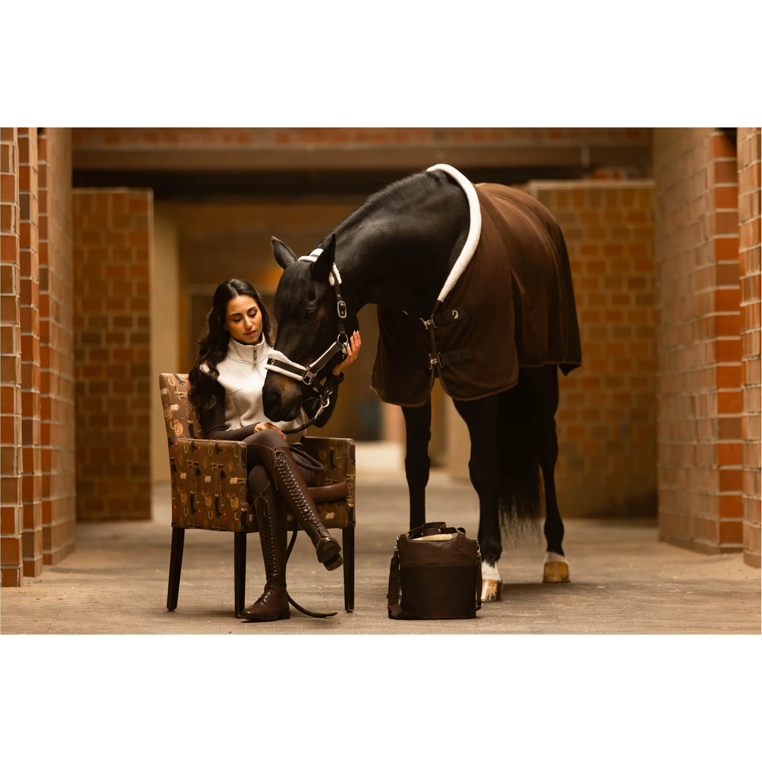 Abschwitzdecke AREZZO dunkelbraun