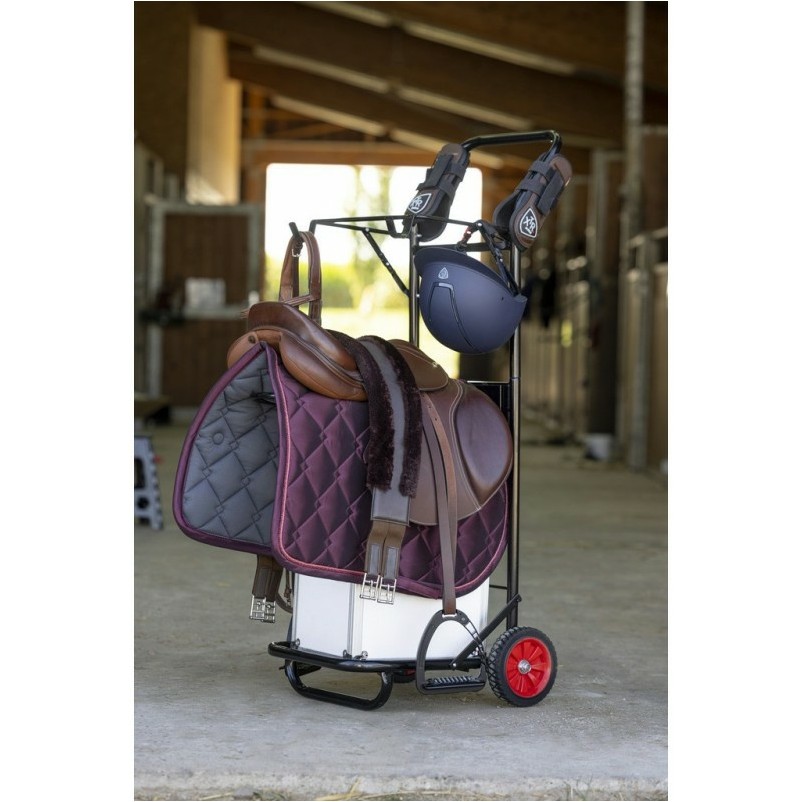 Sattelablage-Rollwagen schwarz Sattelablage-Rollwagen schwarz
