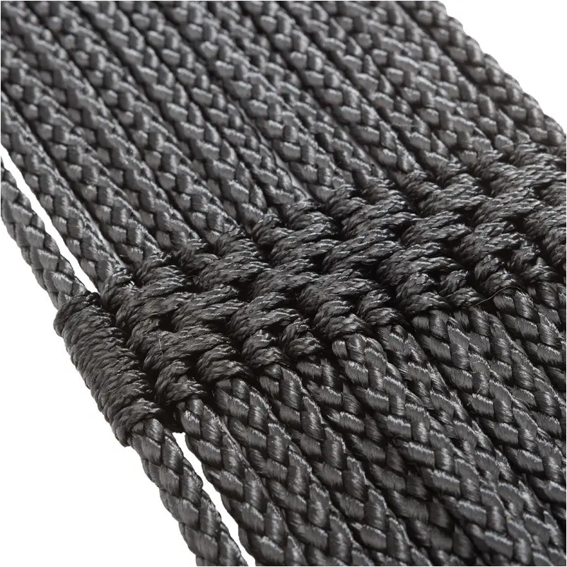 Schnurenlanggurt ohne Elast ROPE schwarz