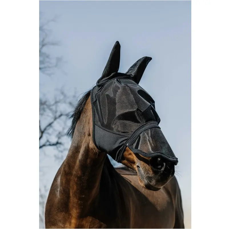 Fliegenmaske mit UV-Schutz EXTRA schwarz