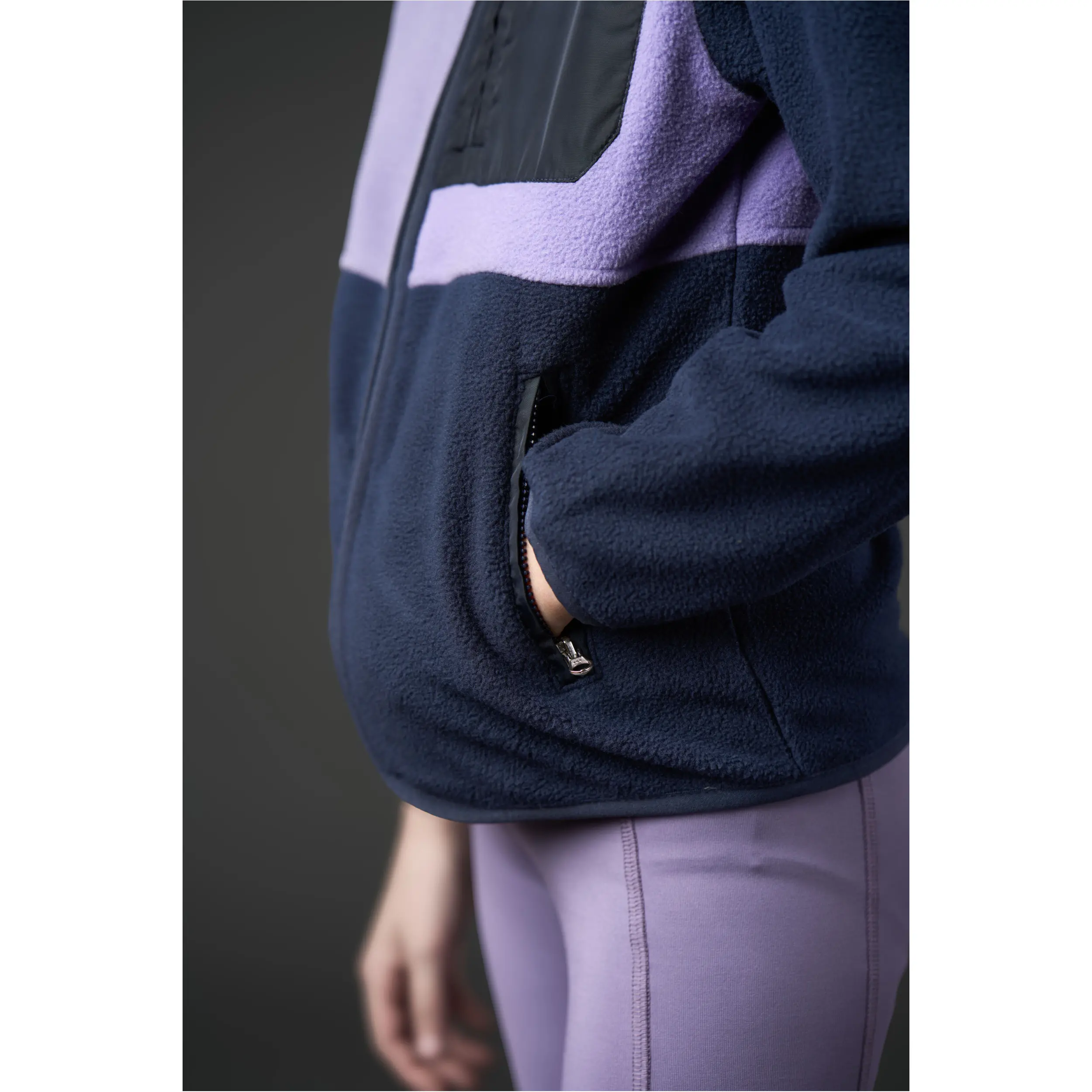Kinder Fleecejacke ALLISON aster purple