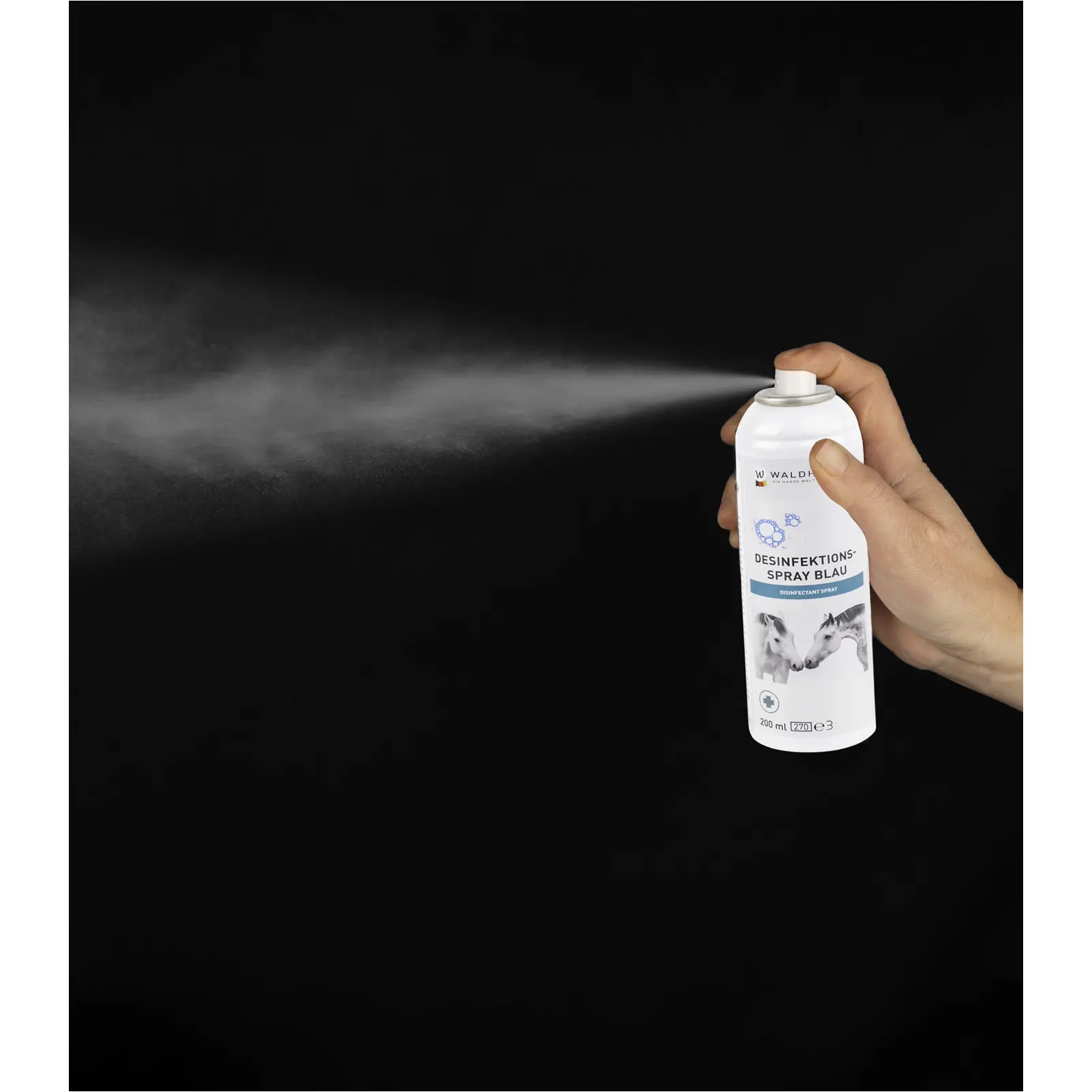 Desinfektionsspray blau