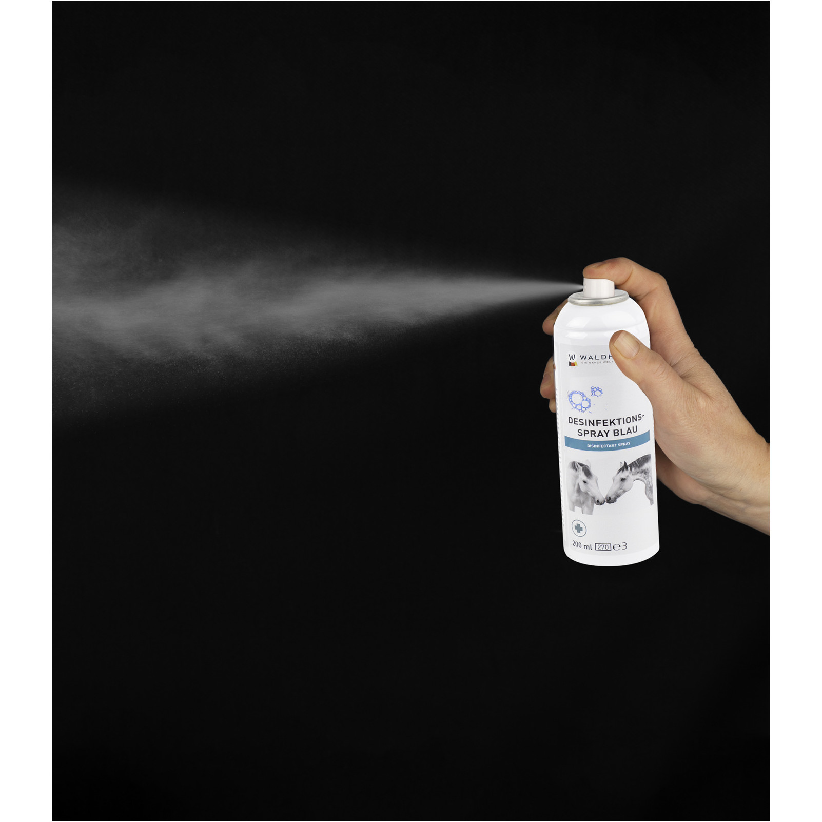 Desinfektionsspray blau