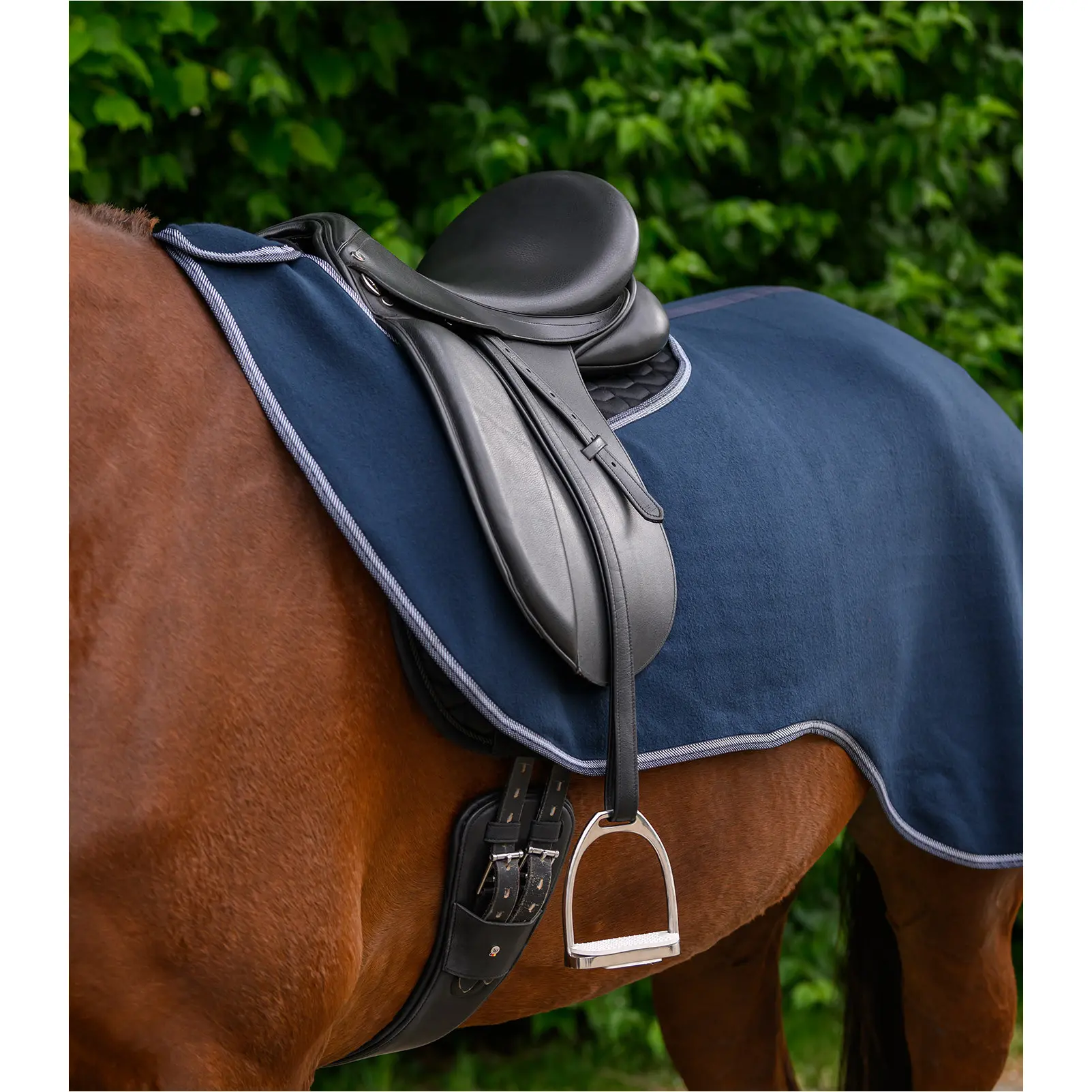 Fleece-Ausreitdecke ECONOMIC nachtblau