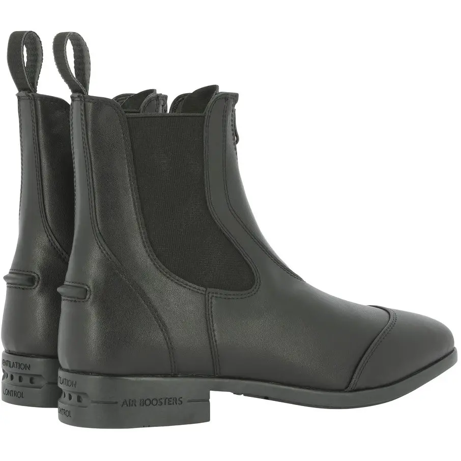 Reitstiefeletten recycelt ZÜRICH mit stoßdämpfender Sohle & Zip schwarz