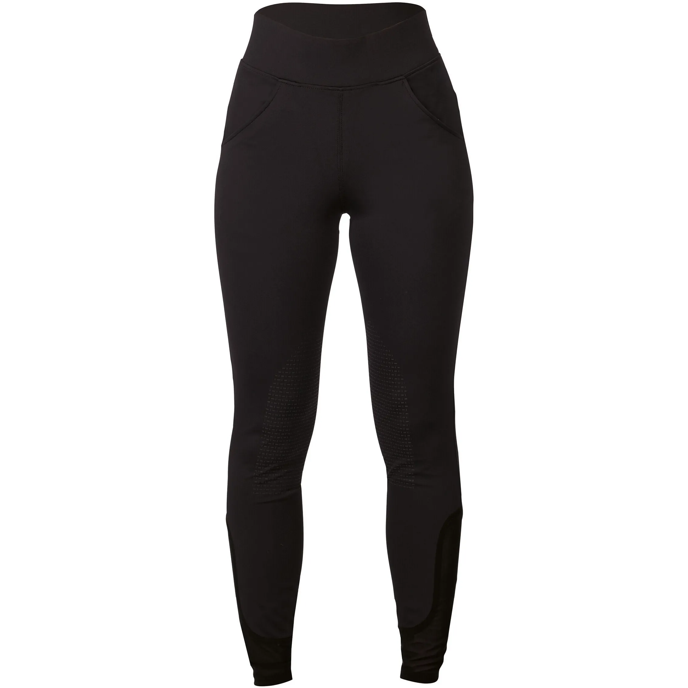 Damen Reitleggings Silikon Kniebesatz TAMMY schwarz