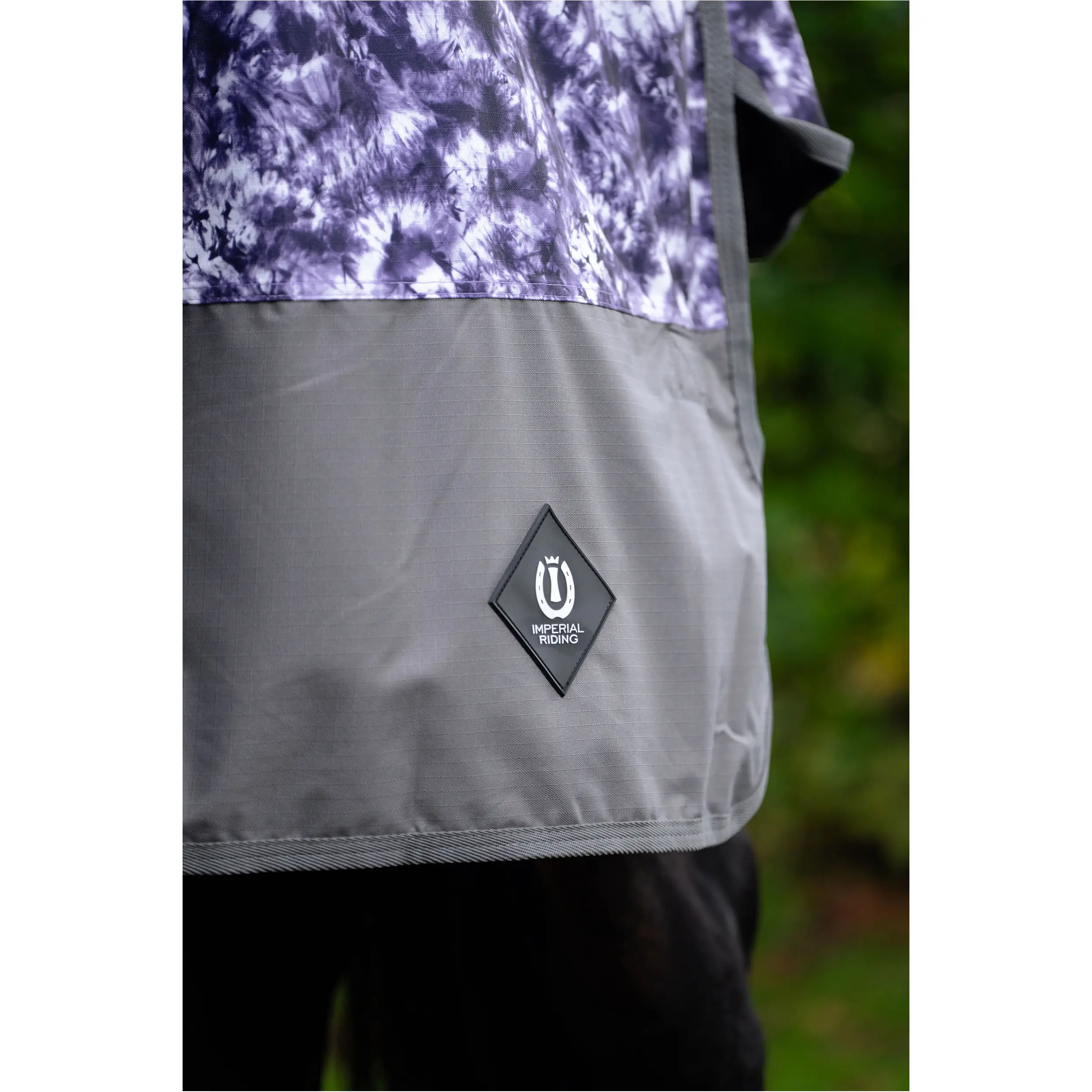 Outdoordecke High Neck 600D IRHCustomized purple check/grey