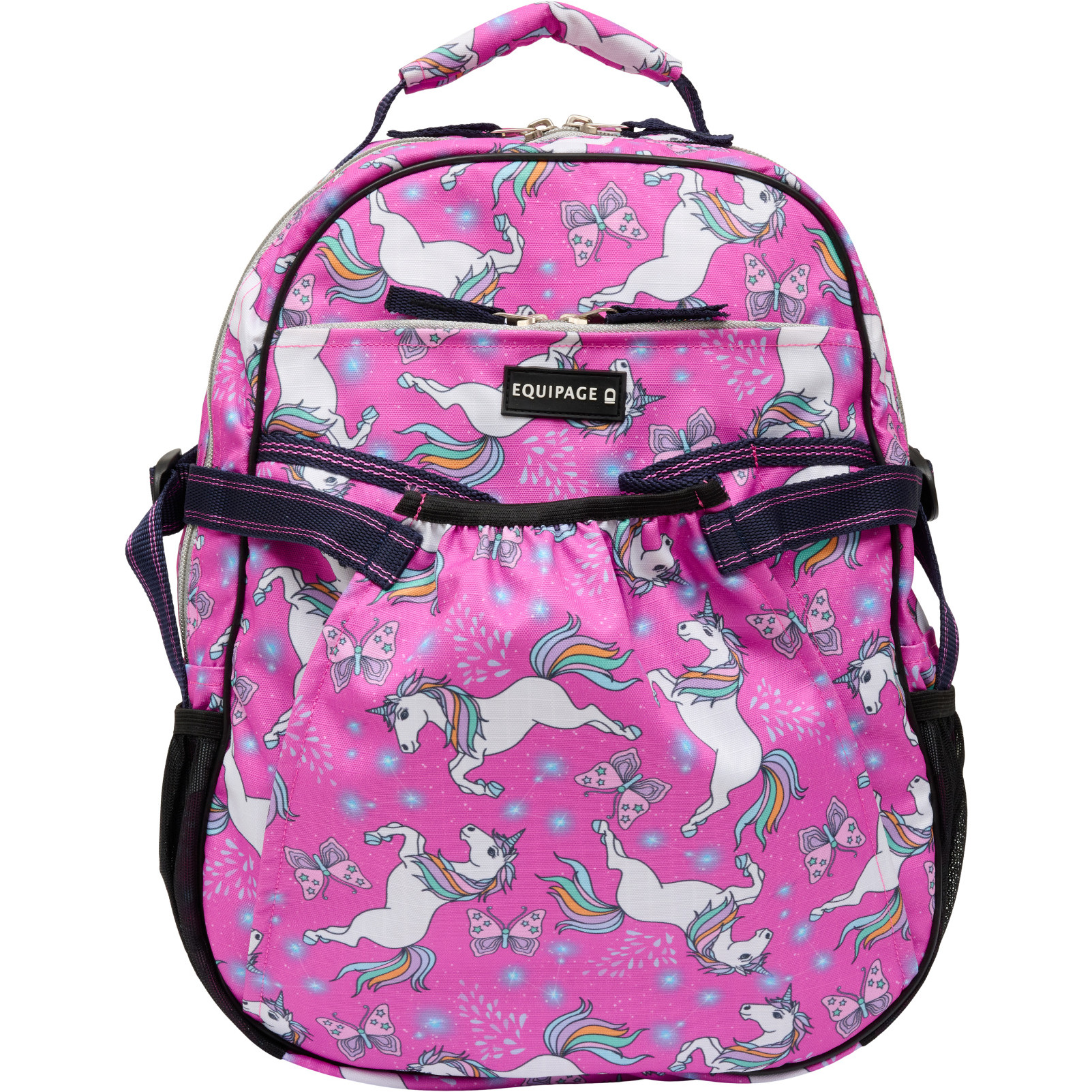 Kinder Rucksack mit Helmtasche KLARA phlox pink