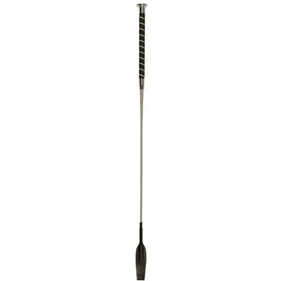 Springgerte mit Schlag Glitzer silber 65cm