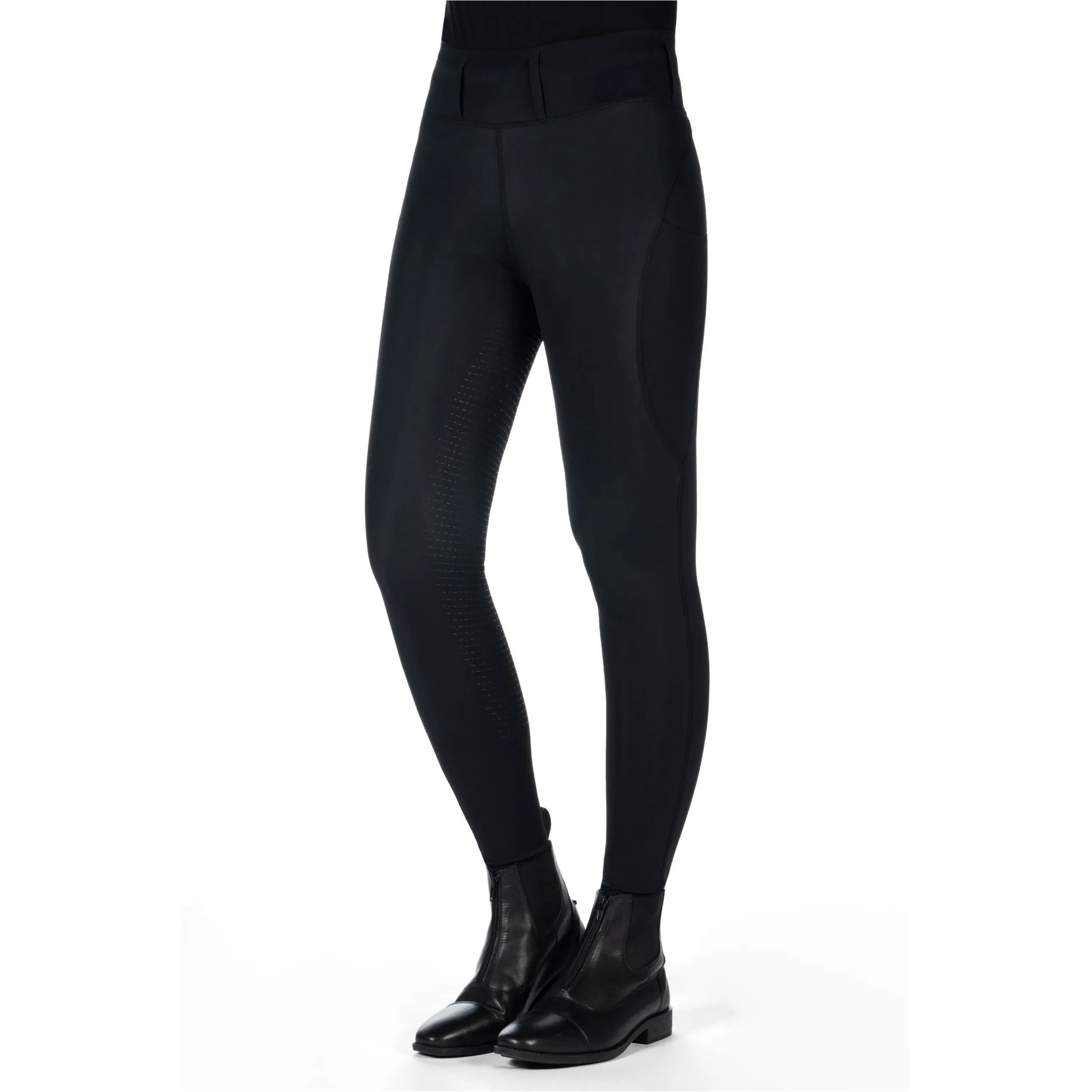 Damen Reitleggings Silikon Vollbesatz JIL HIGH WAIST schwarz