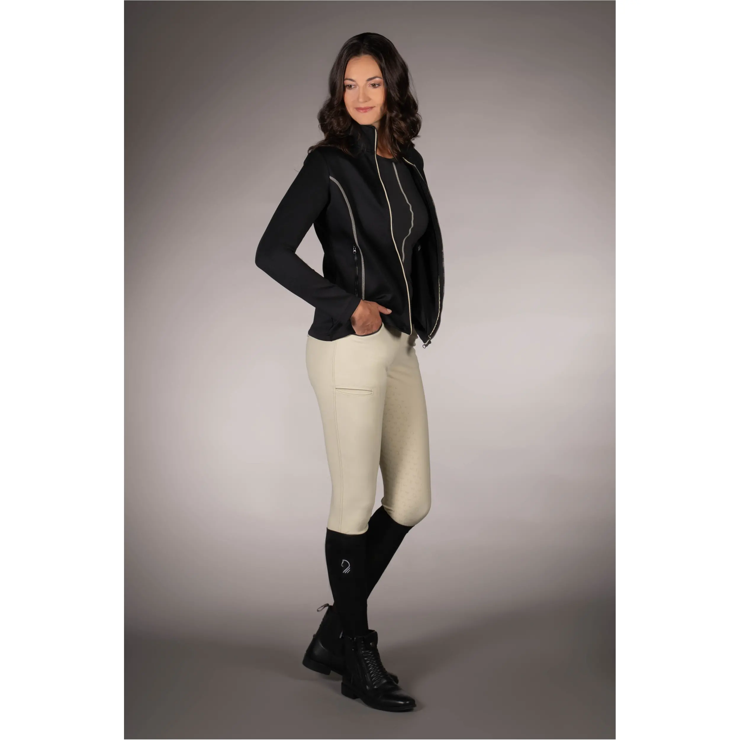 Damen Sweatjacke LIMONE schwarz