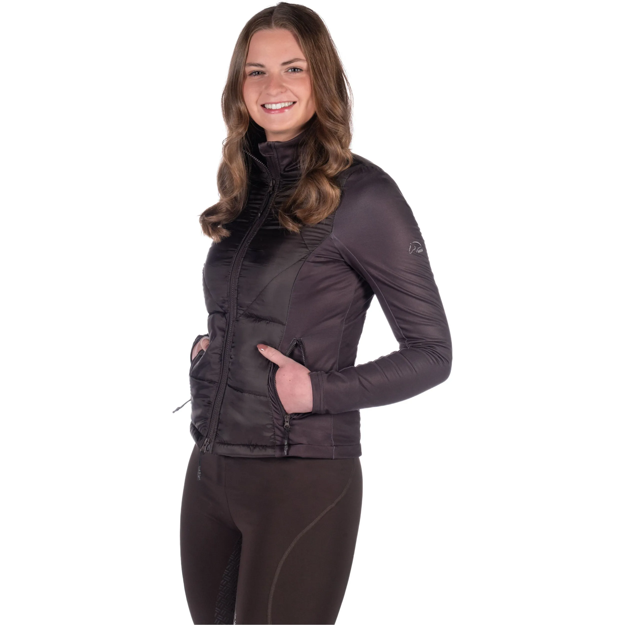 Damen Jersey-/Nylonjacke PRAG II STYLE dunkelbraun