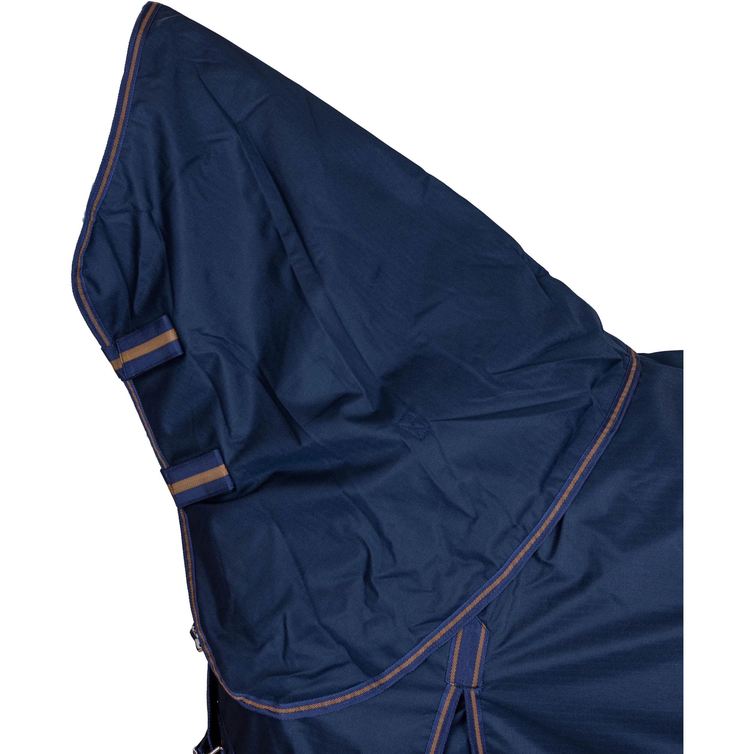 Winterdecke Full Neck 100g Füllung 600D BASICLINE dunkelblau/braun