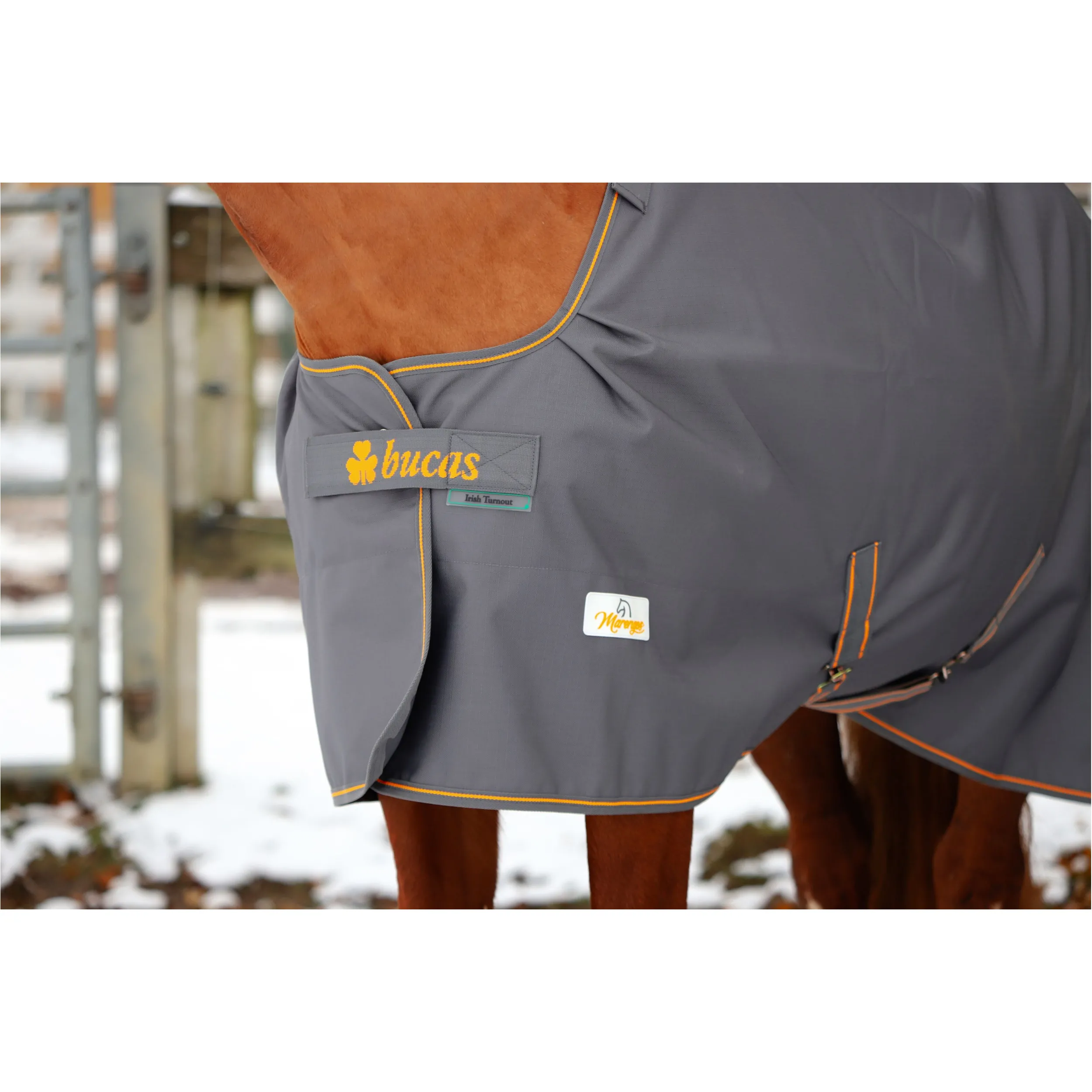Weidedecke Stay-Dry 1200D IRISH TURNOUT grau/orange