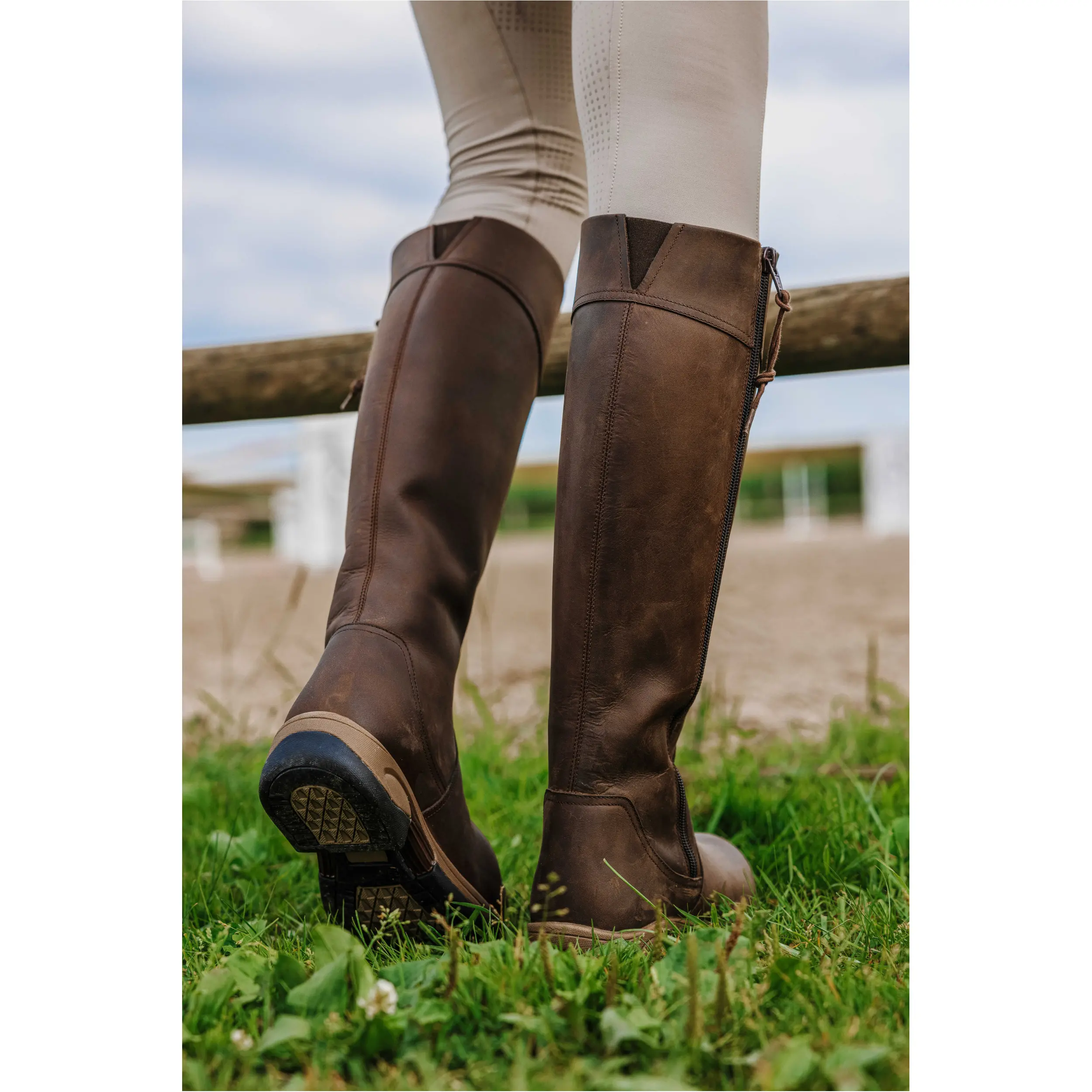 Damen Lederstiefel RANDO braun