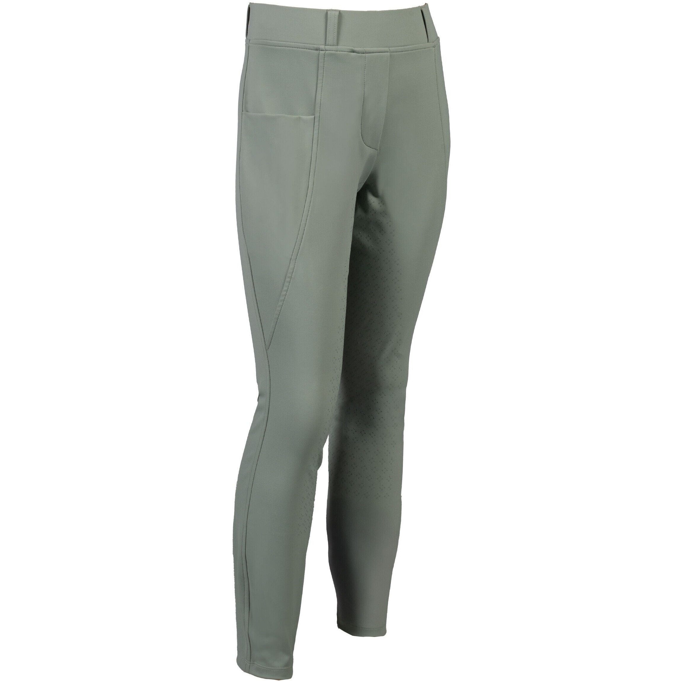 Winter Kinder Reitleggings Silikon Vollbesatz MIA salbei