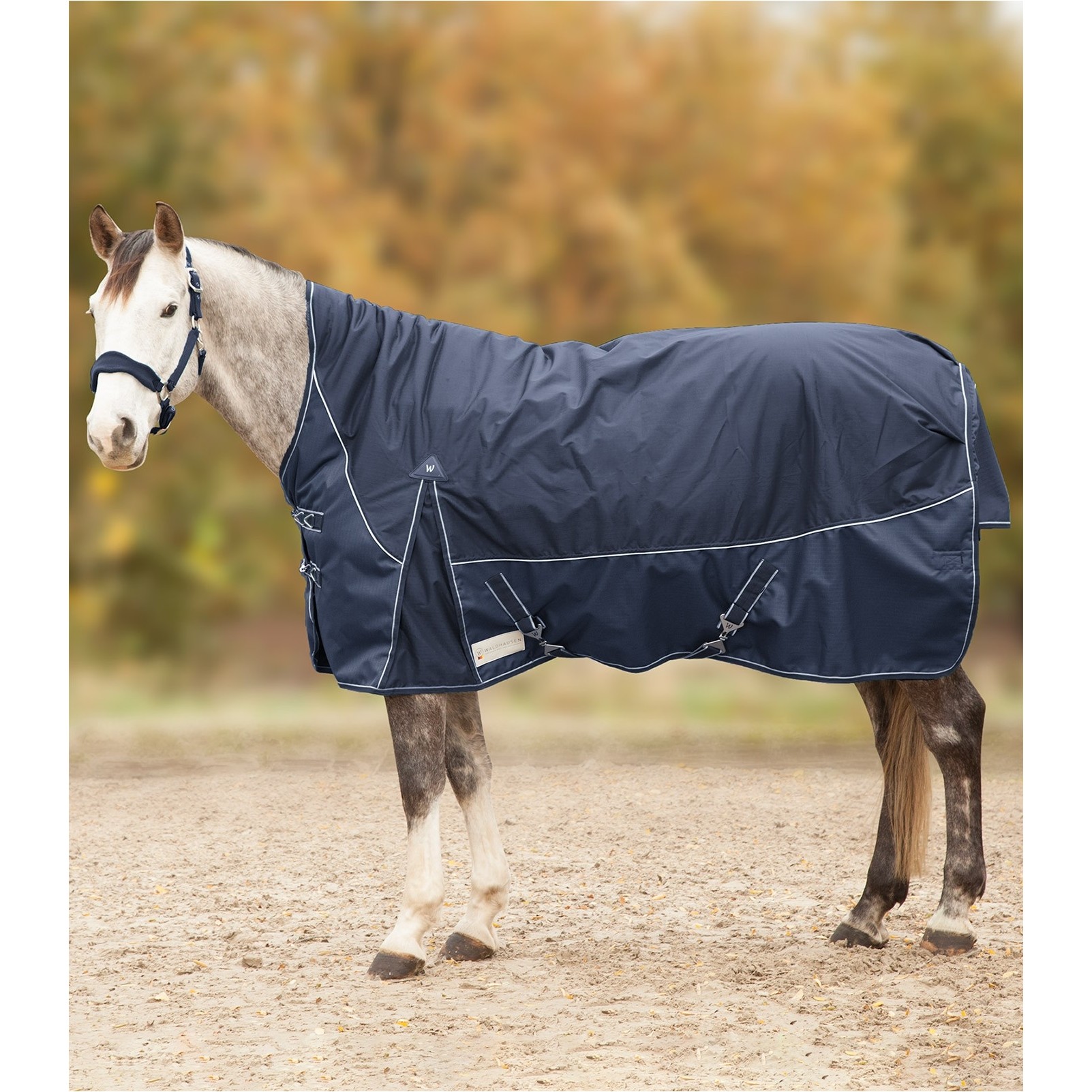Outdoordecke 200g Füllung 1200D High Neck COMFORT nachtblau