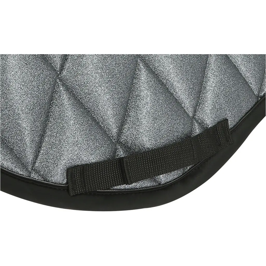 Schabracke GLITTER silberfarben