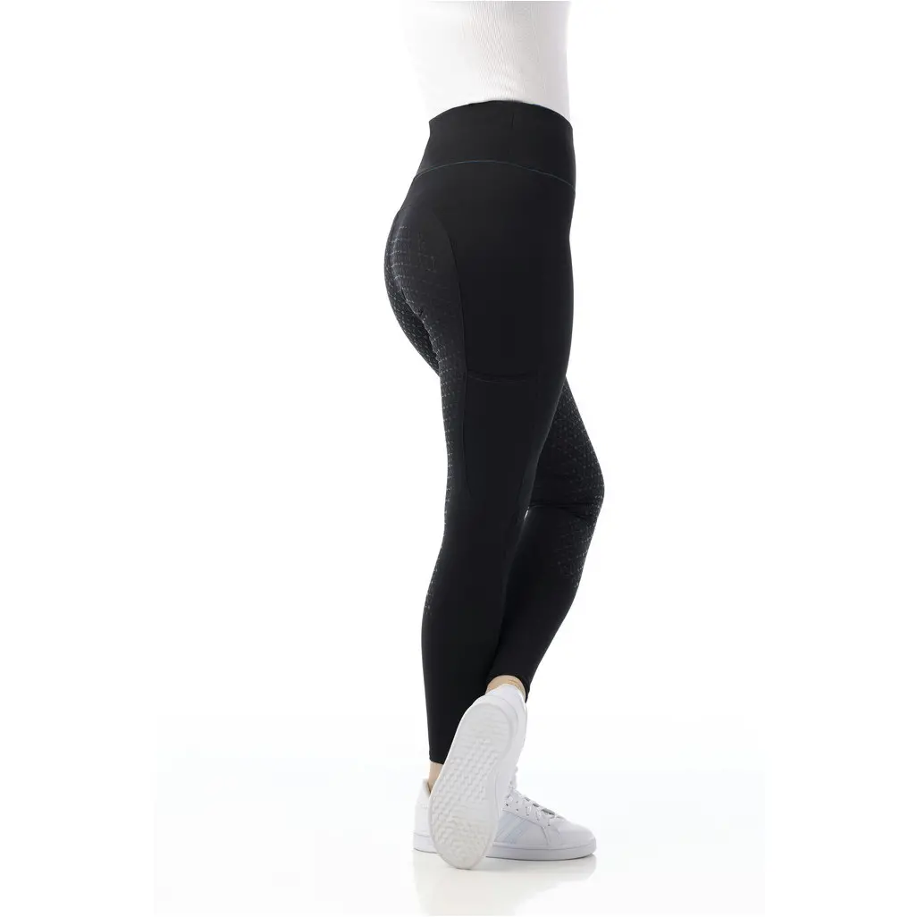 Damen Reitleggings Silikon Vollbesatz LYLY schwarz