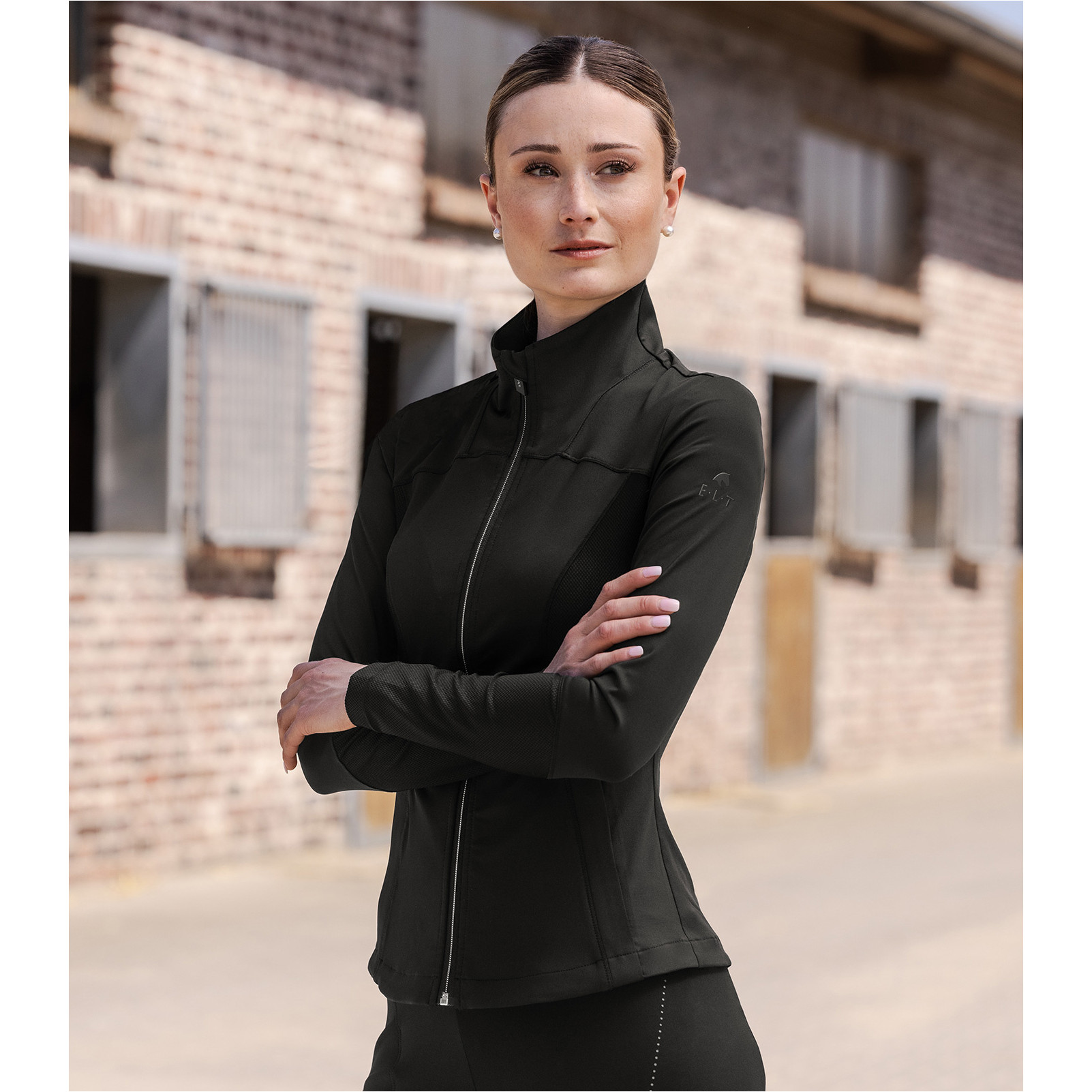 Damen Sweatjacke PADUA Powerstretch schwarz