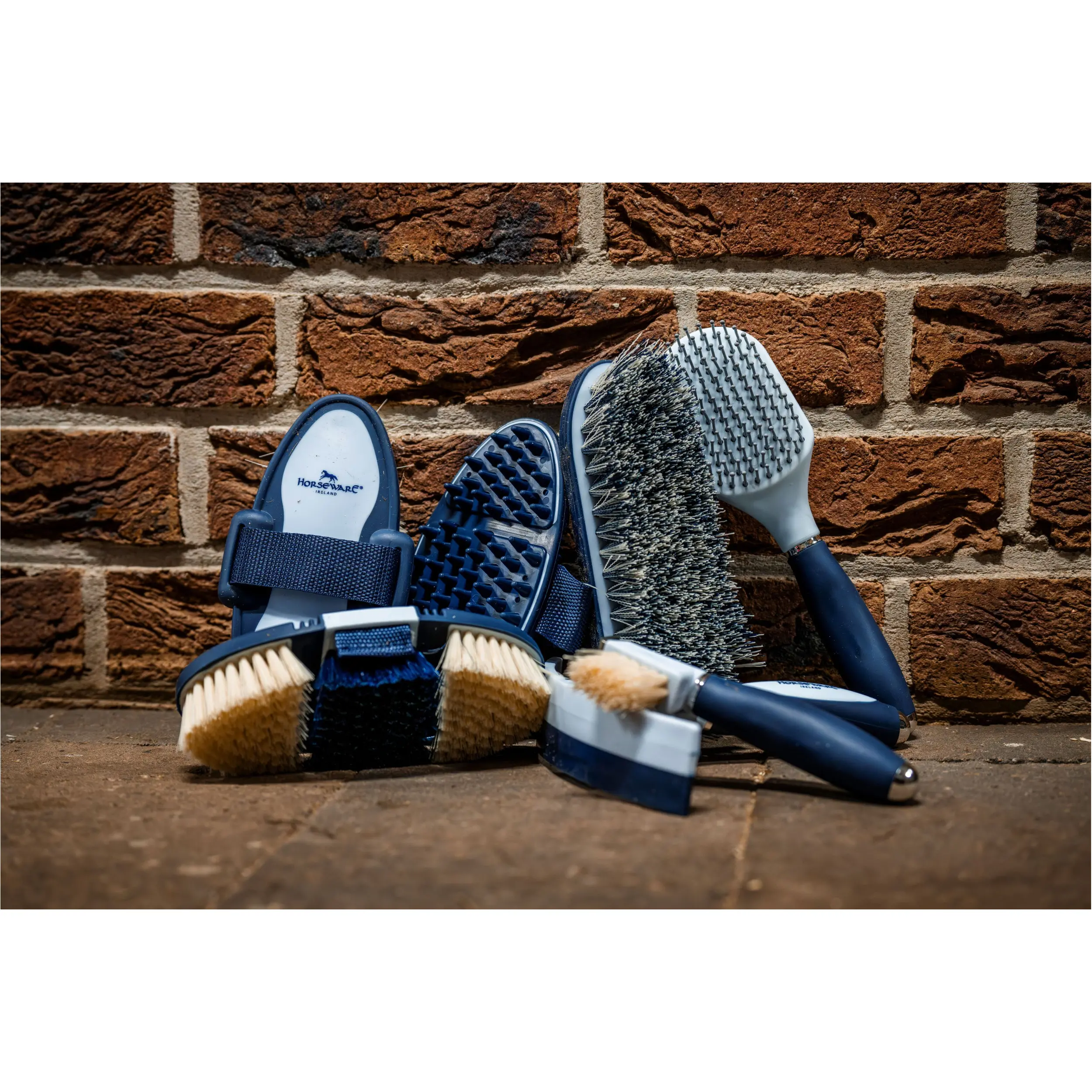 Pferdepflegeset NEWMARKET witney stripes/navy