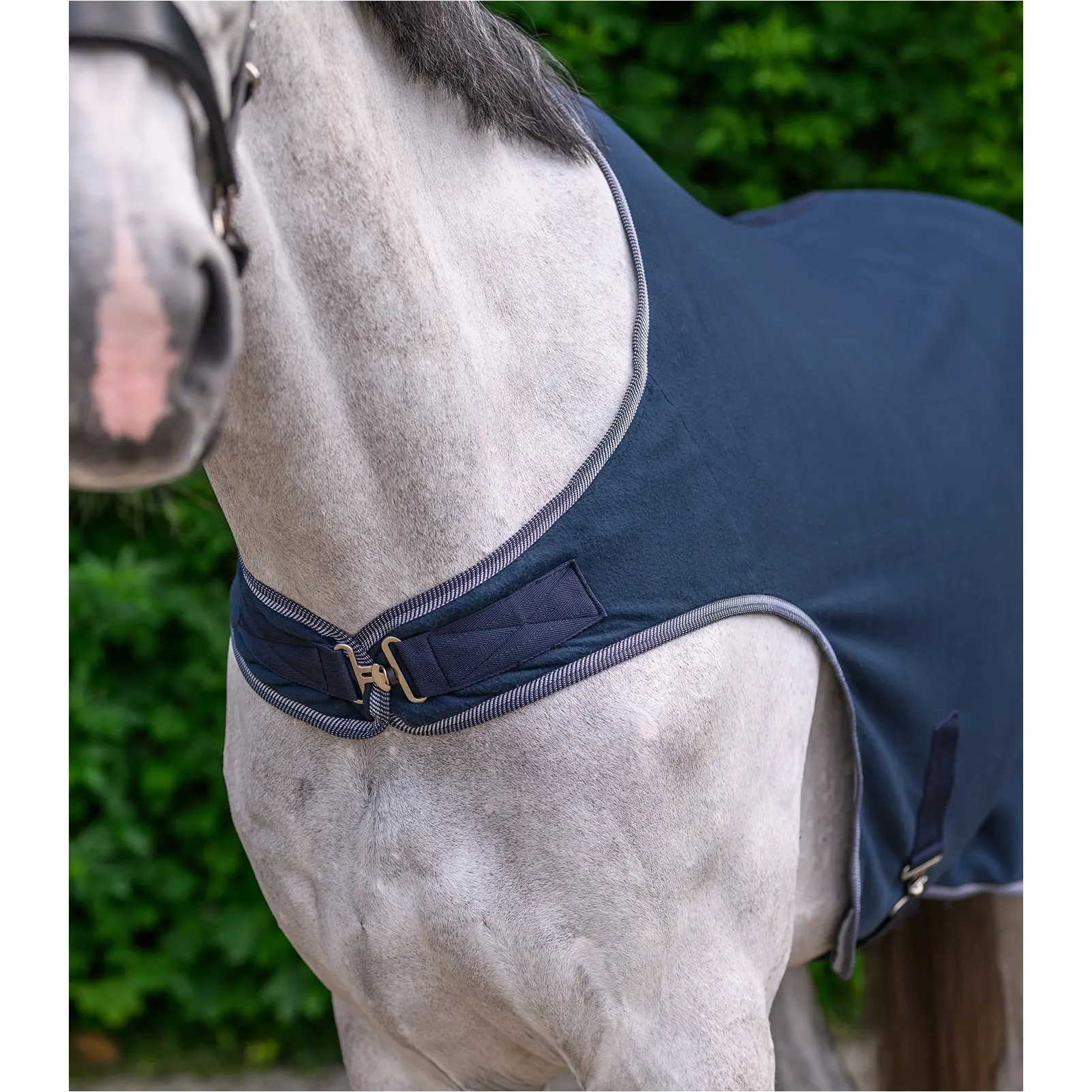 Fleece-Führmaschinendecke ECONOMIC nachtblau