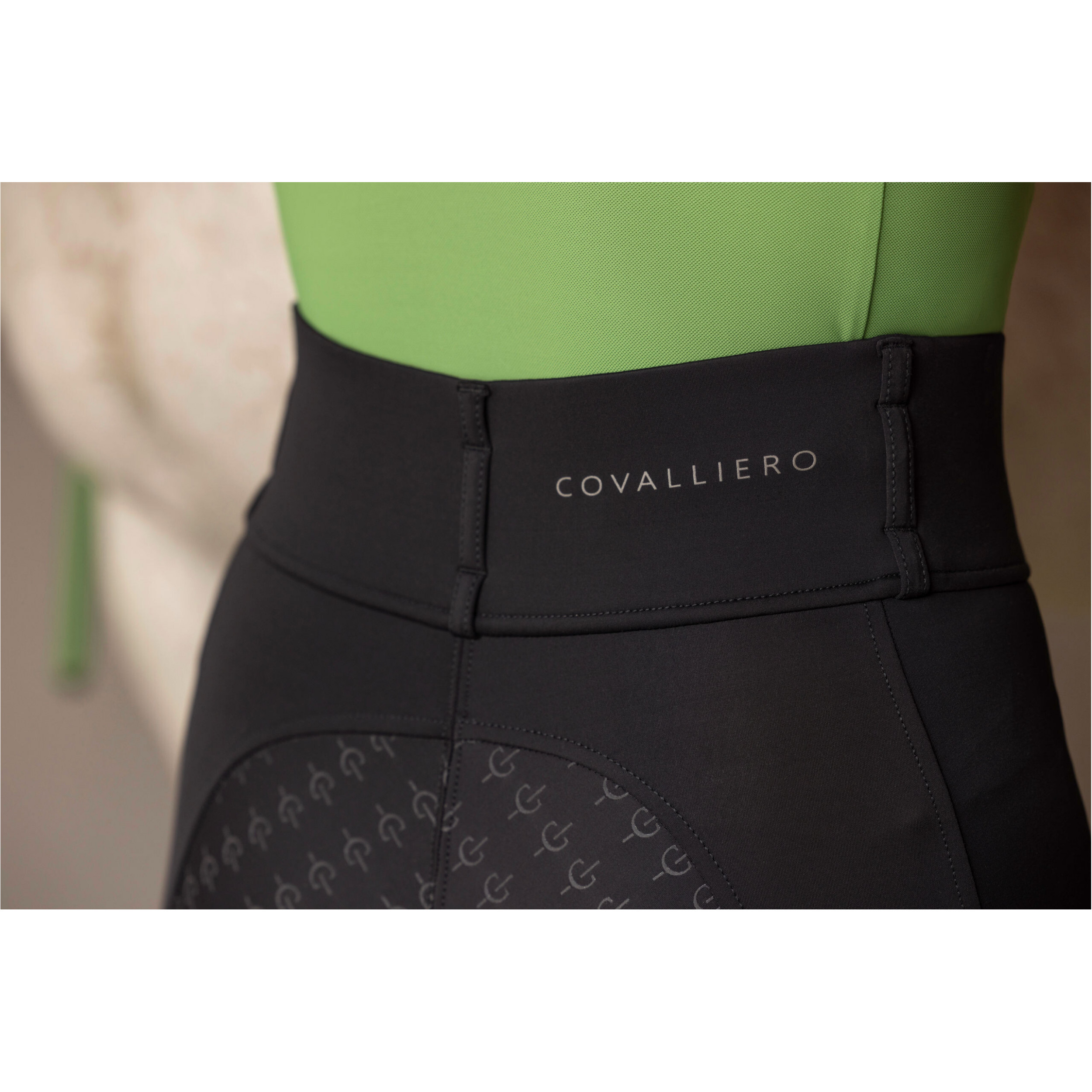 Damen Reitleggings Silikon Vollbesatz COMPRESSION F/S 2025 black