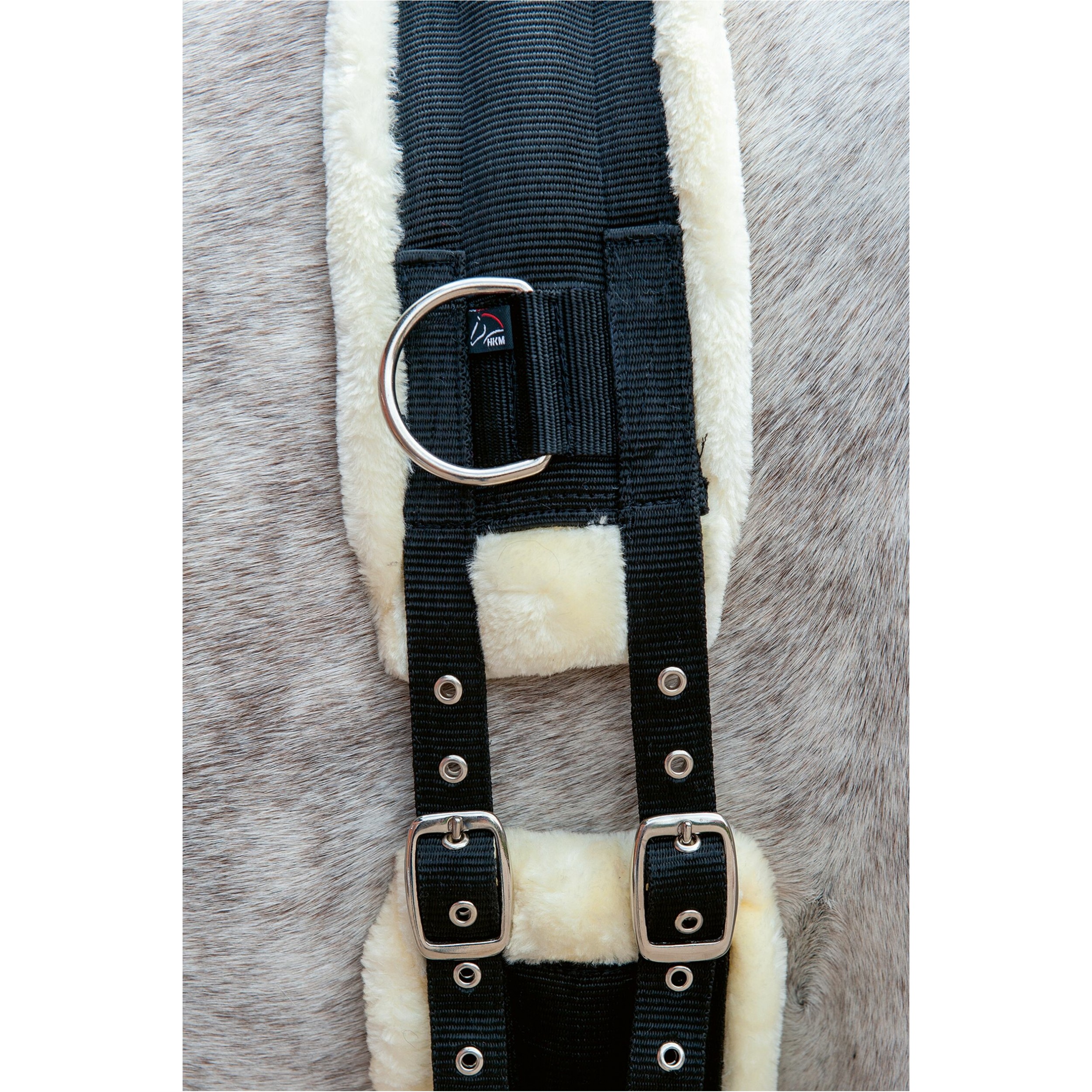 Longiergurt COMFORT TEDDY schwarz/natur
