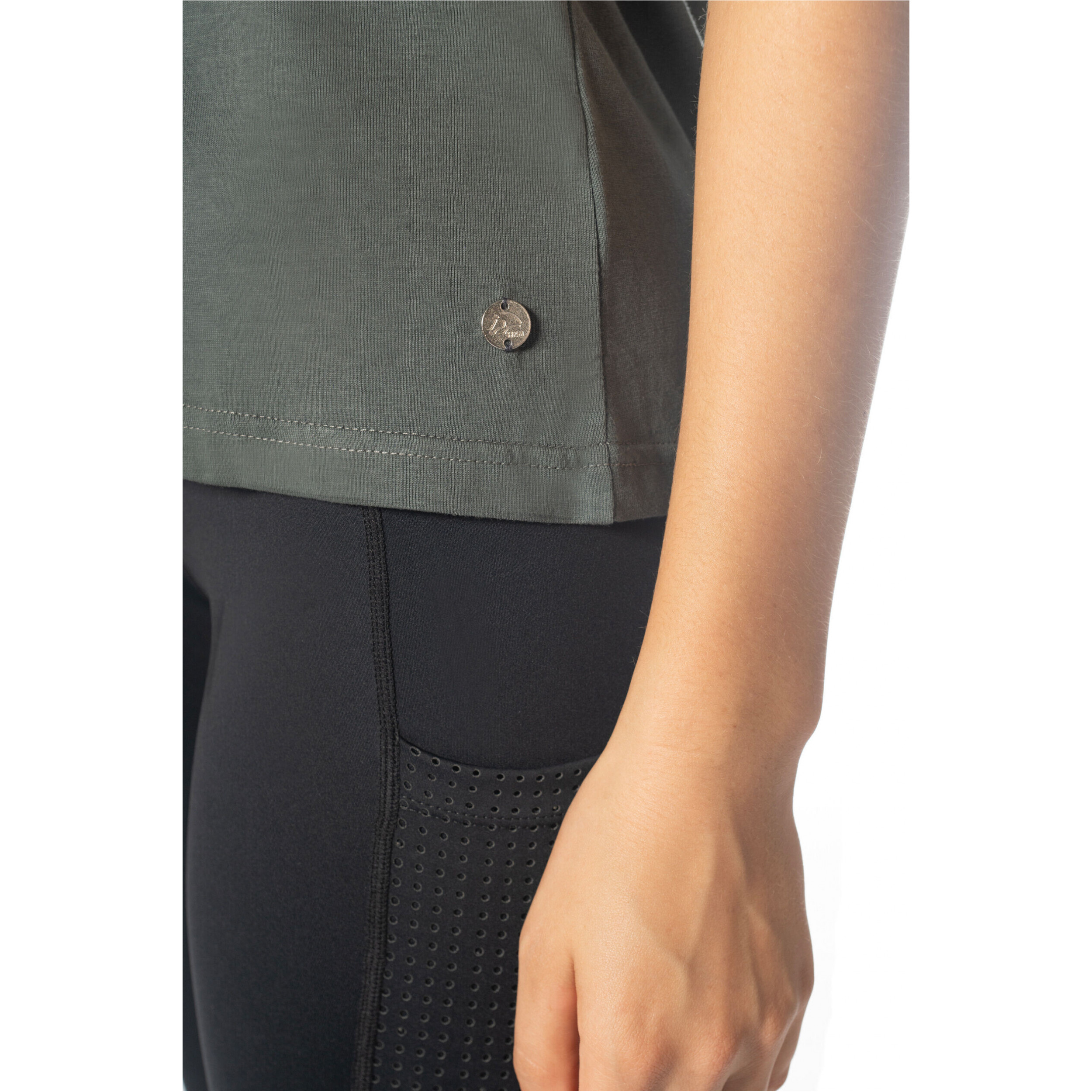 Damen T-Shirt MIRROR graugrün