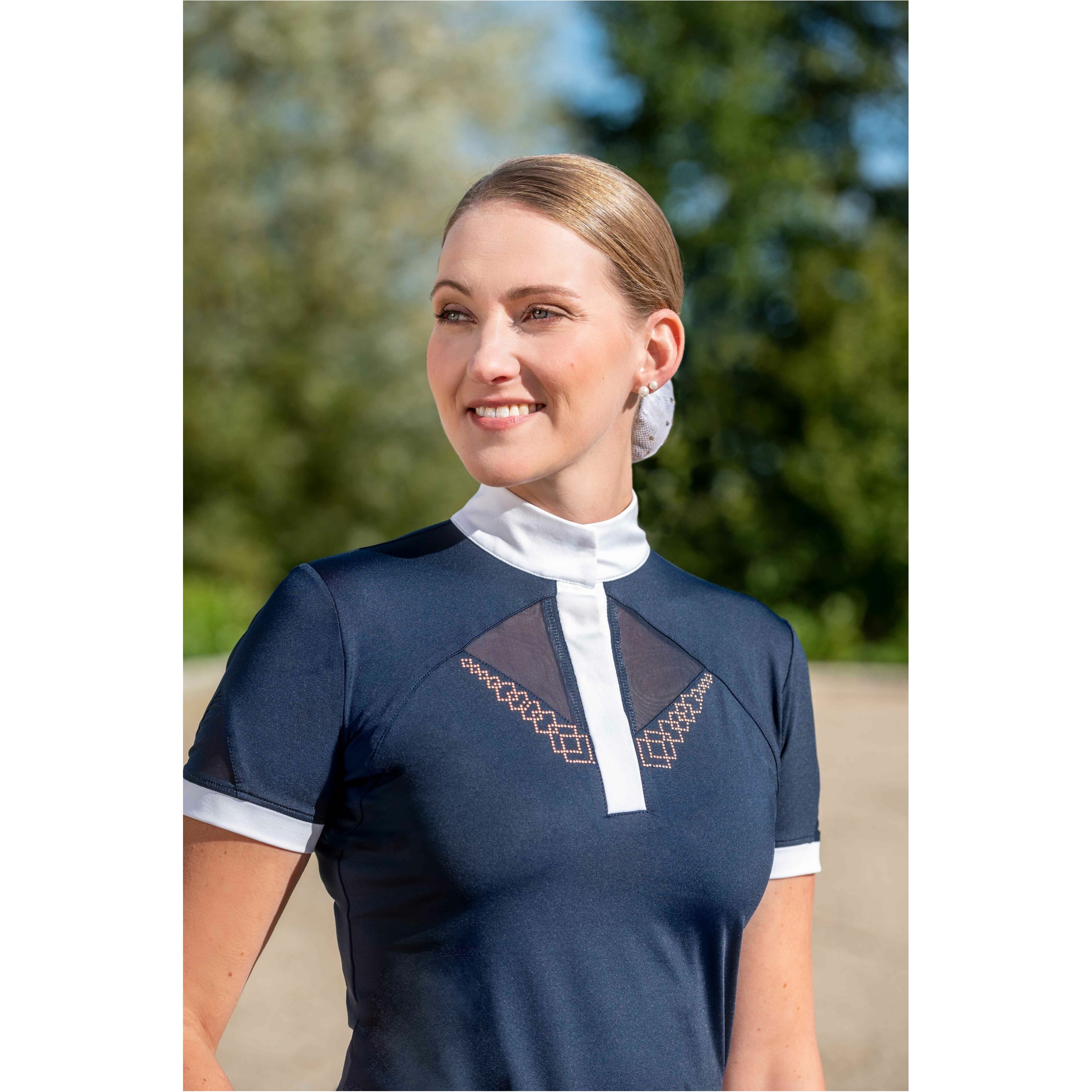Damen Turniershirt KAYLA dunkelblau