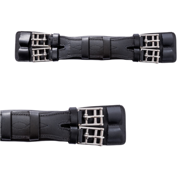 Lederkurzgurt ohne Elast SHETTY CLASSIC schwarz