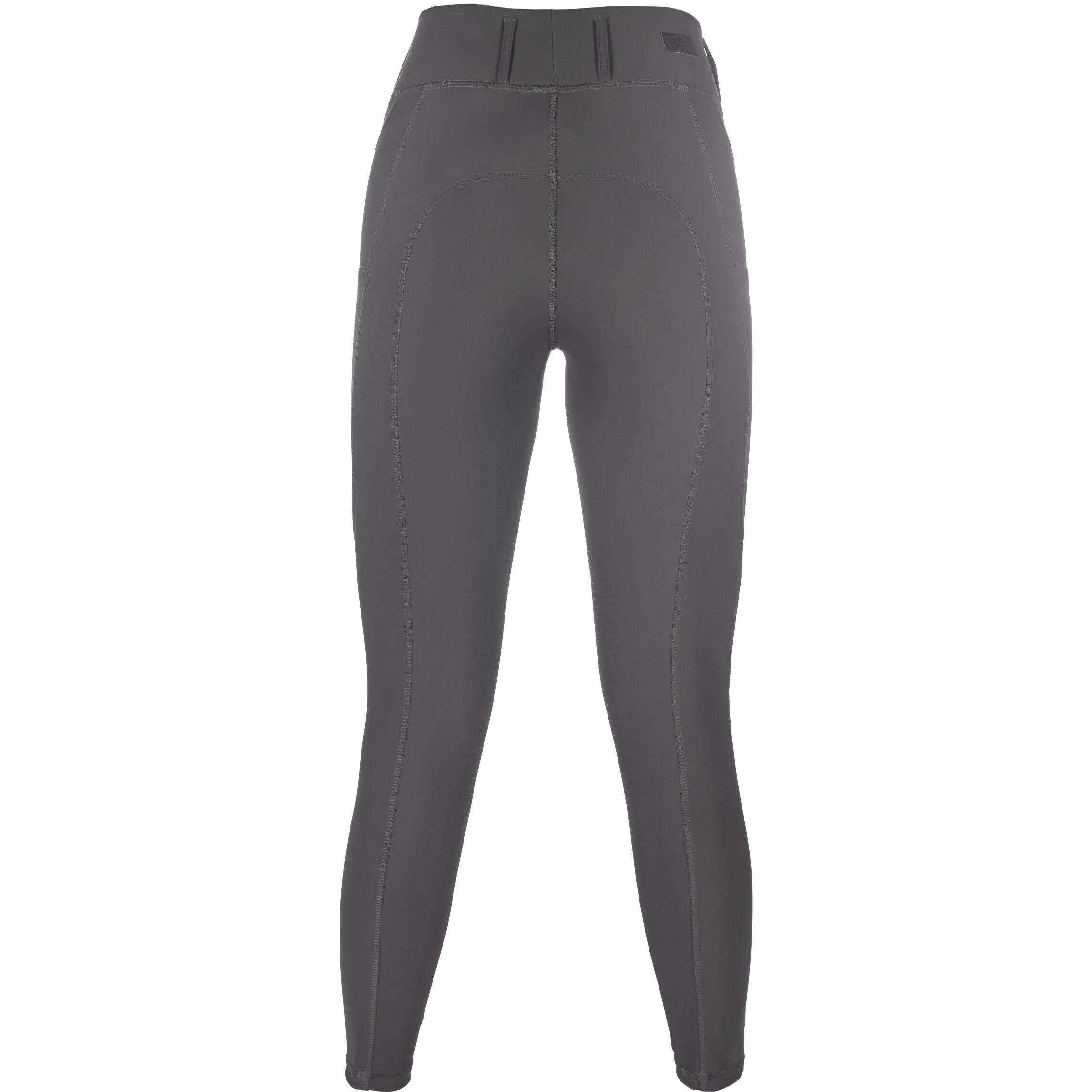 Damen Reitleggings Silikon Kniebesatz JIL HIGH WAIST grau