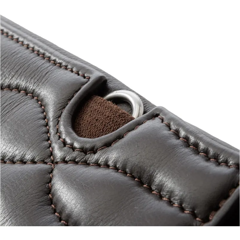 Ledersattelgurt mit Elast COMFORT Softleder braun