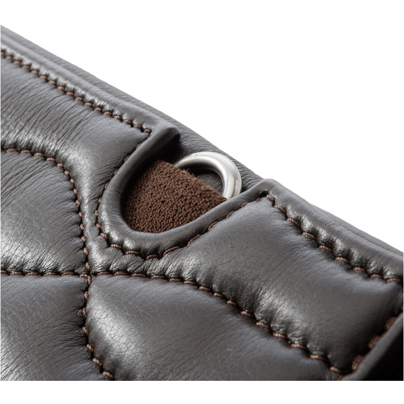 Ledersattelgurt mit Elast COMFORT Softleder braun