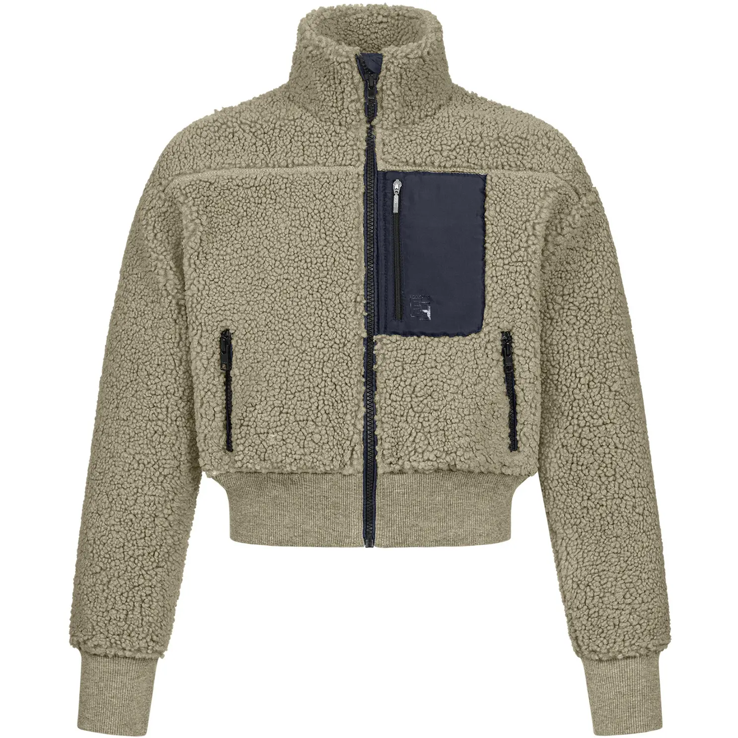 Teens Teddy Fleecejacke ALBA beigegrau