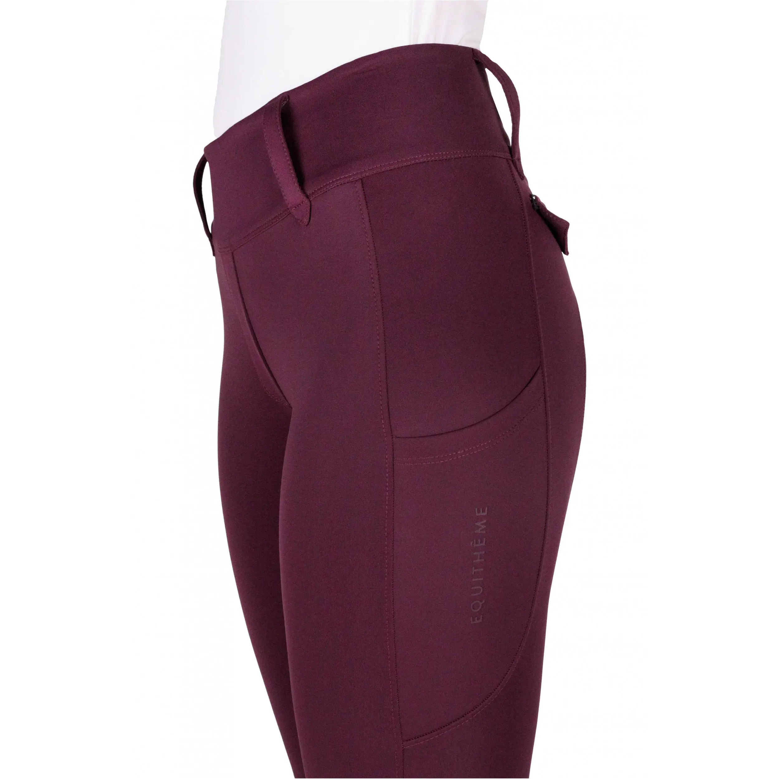 Damen Reitleggings Silikon Vollbesatz ALIZÉ pflaumenfarben Damen Reitleggings Silikon Vollbesatz ALIZÉ pflaumenfarben