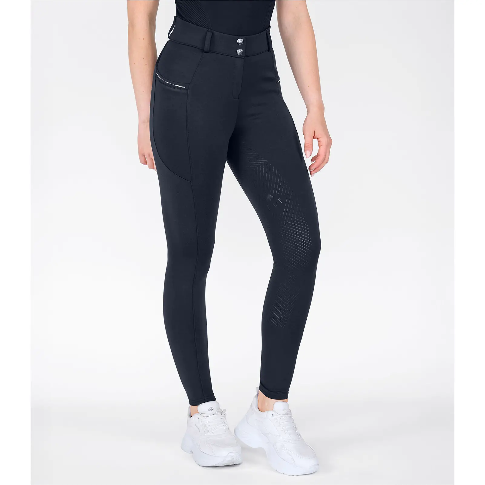 Teens Reithose Silikon Vollbesatz ROMY GLAM tiefblau